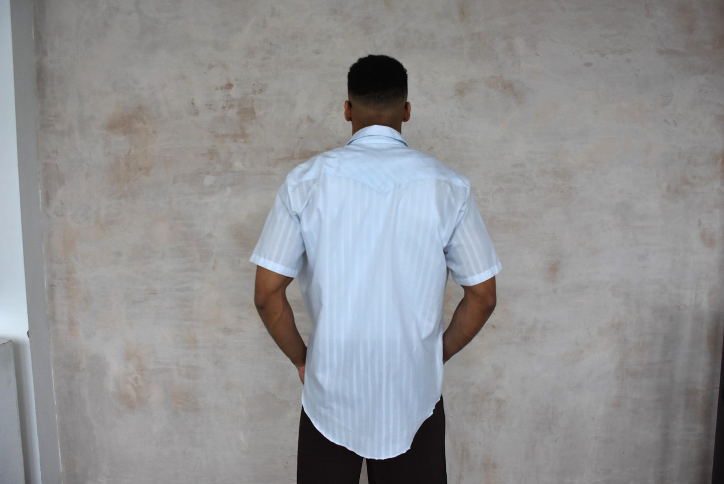 Vintage Blue Short Sleeved Shirt