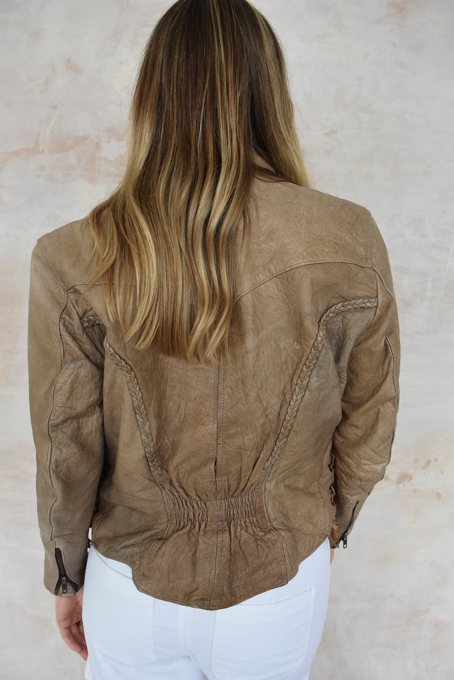 Vintage Brown Leather Jacket