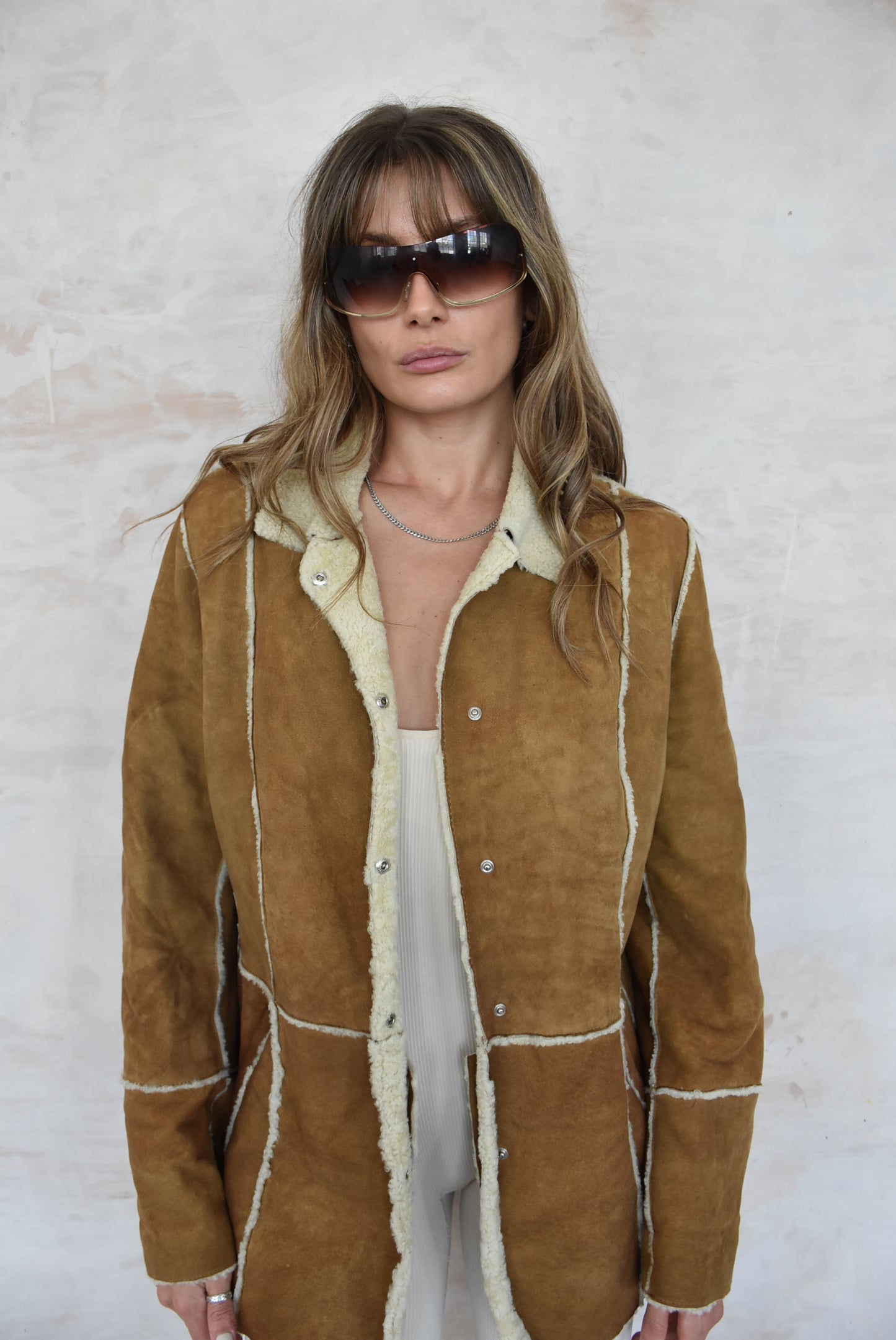 Vintage Suede Afghan Coat