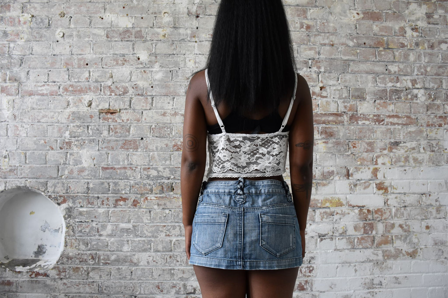 Vintage Lace Bra in Cream