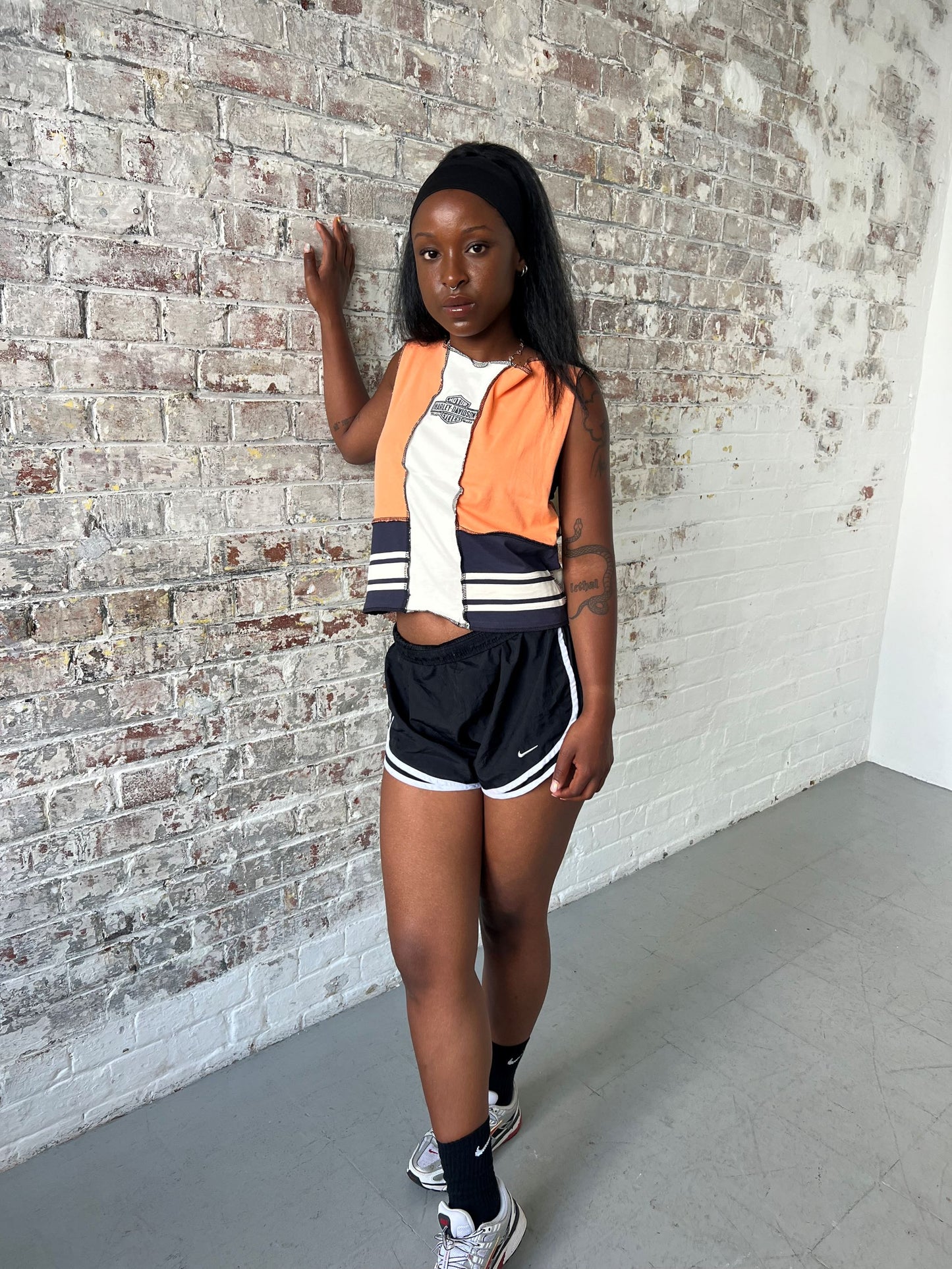 Vintage Reworked Patchwork Harley Davidson T-shirt