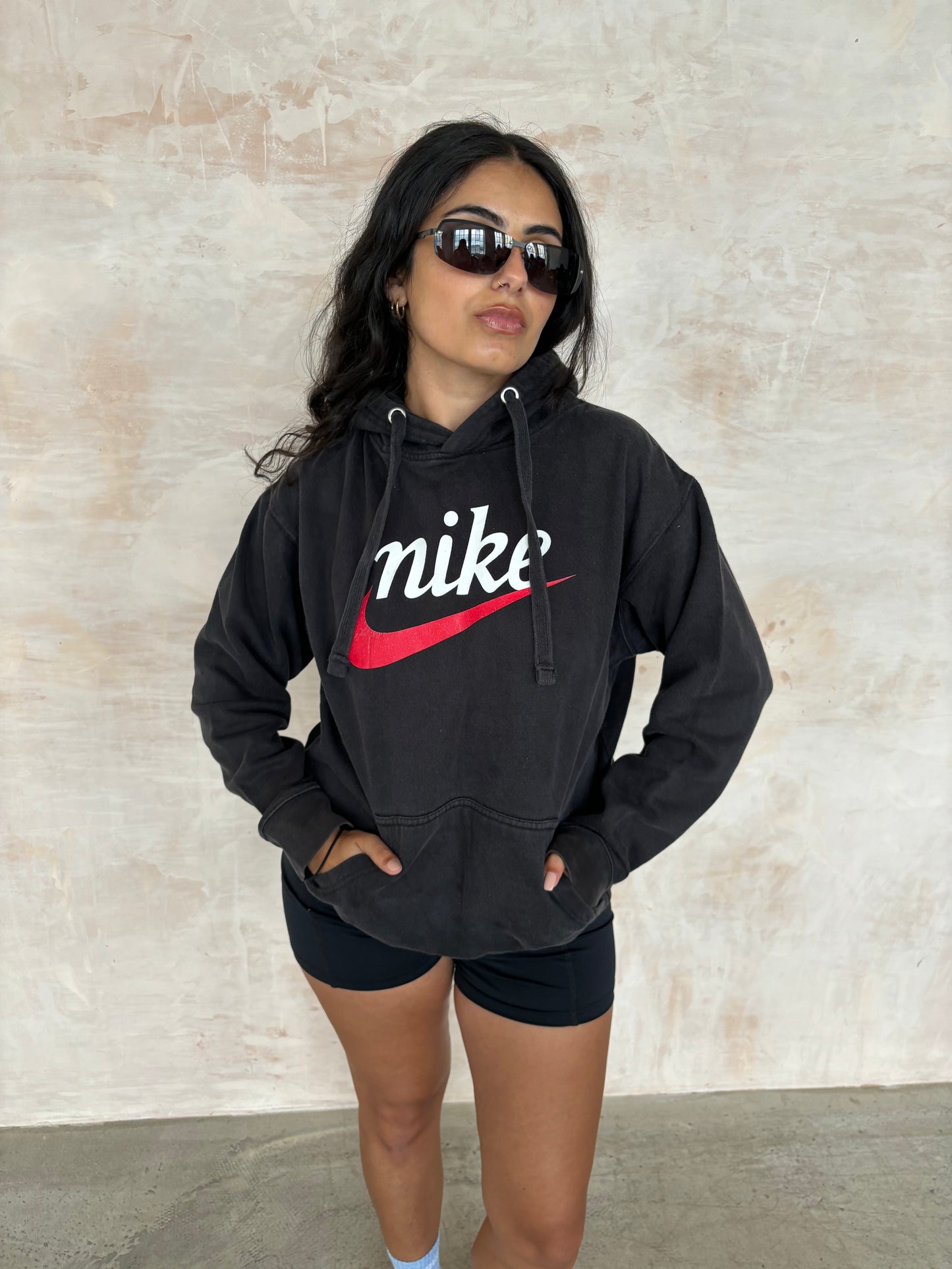 Vintage Black Nike Hoodie
