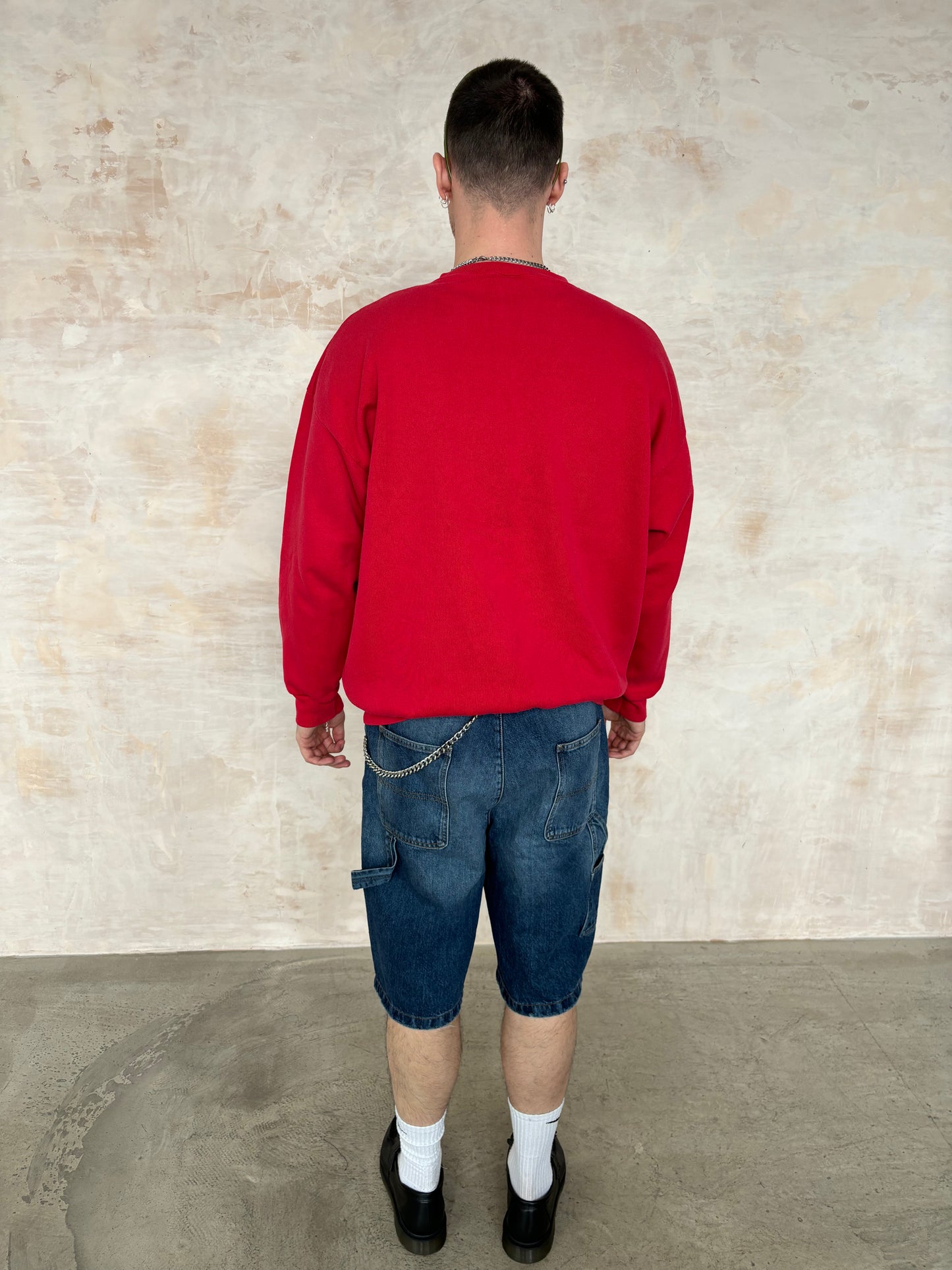 Vintage Varsity Sweatshirt in red