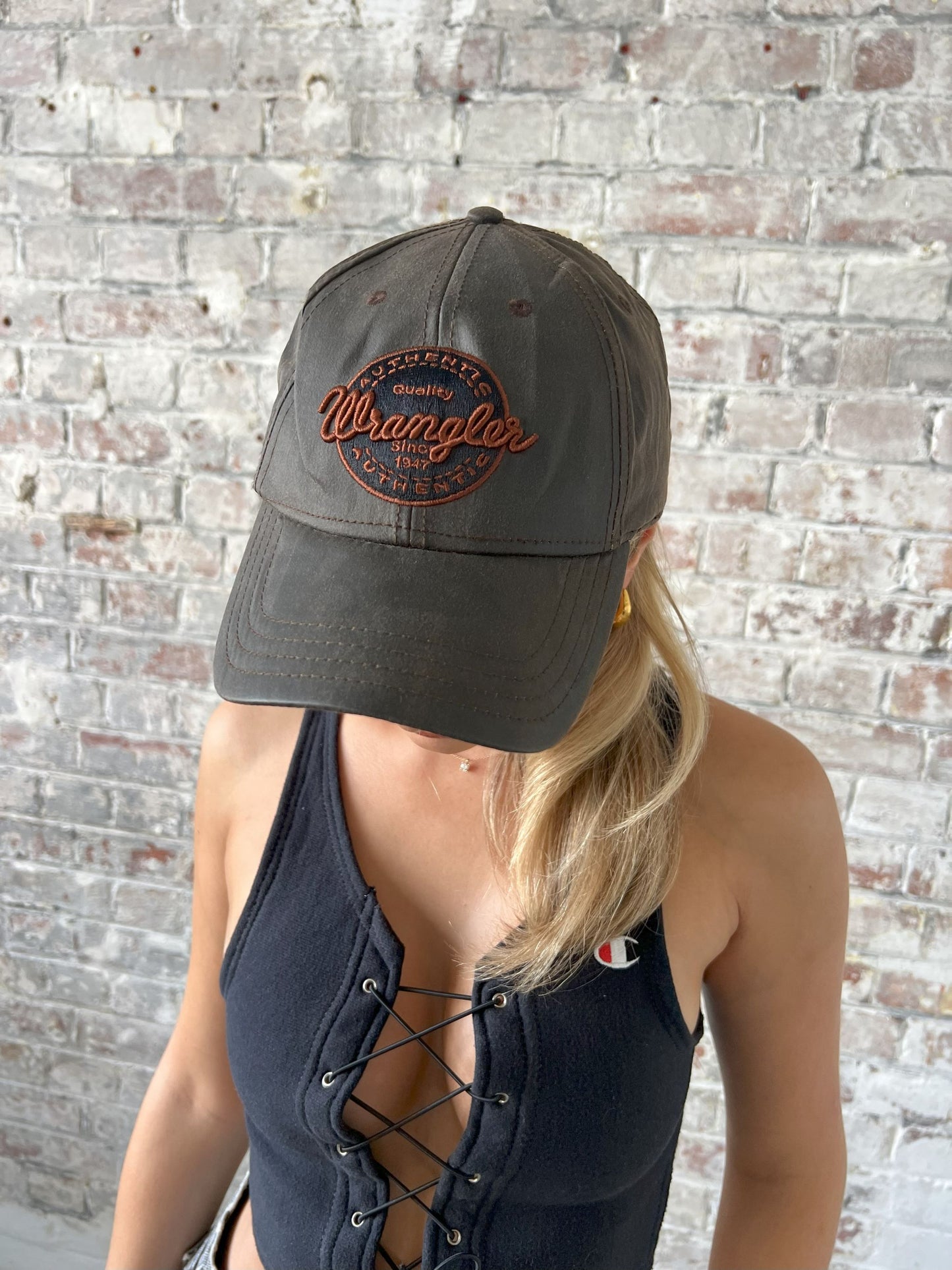 Vintage Wrangler Cowboy Cap