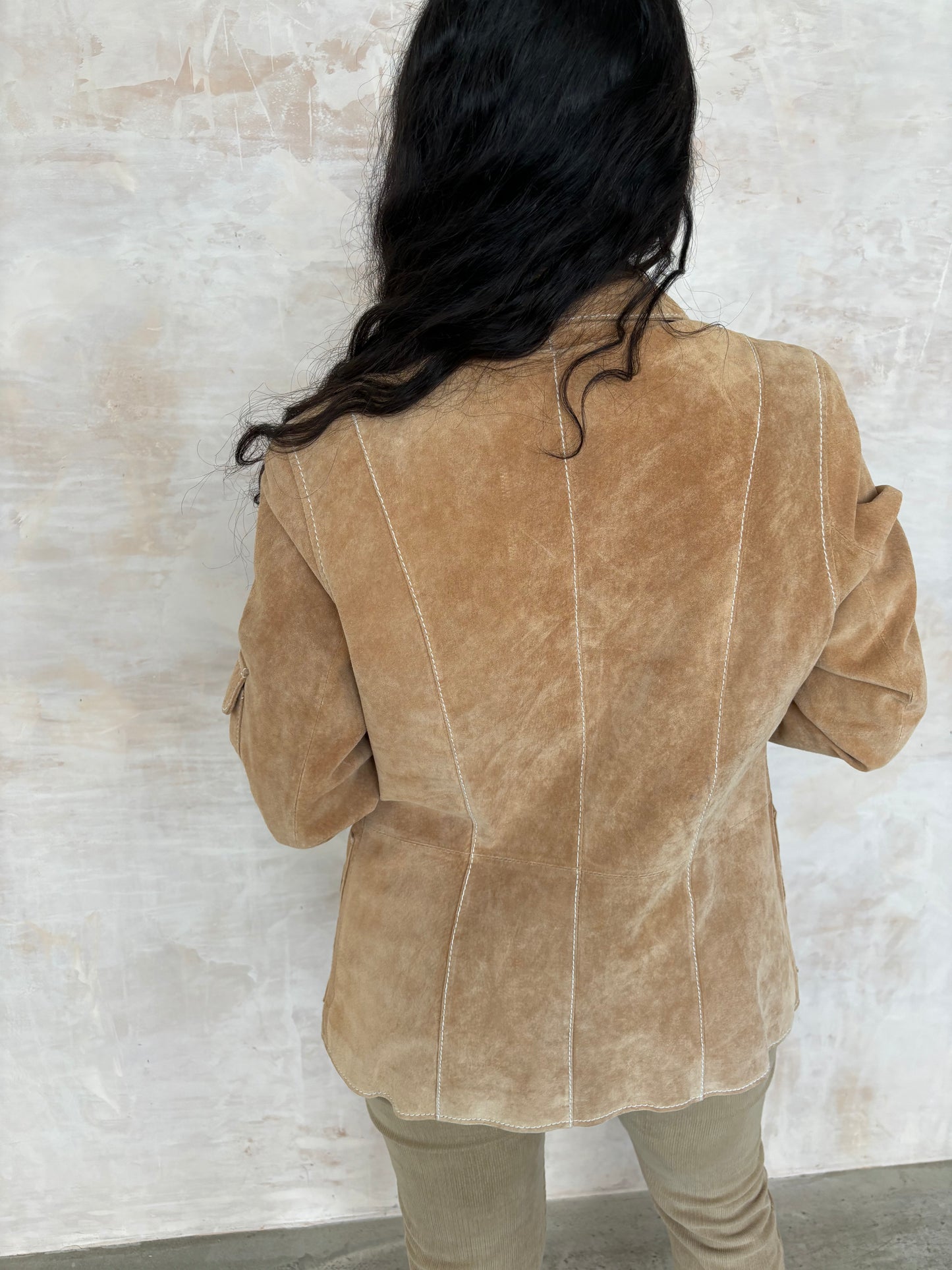 Vintage Brown Suede Jacket