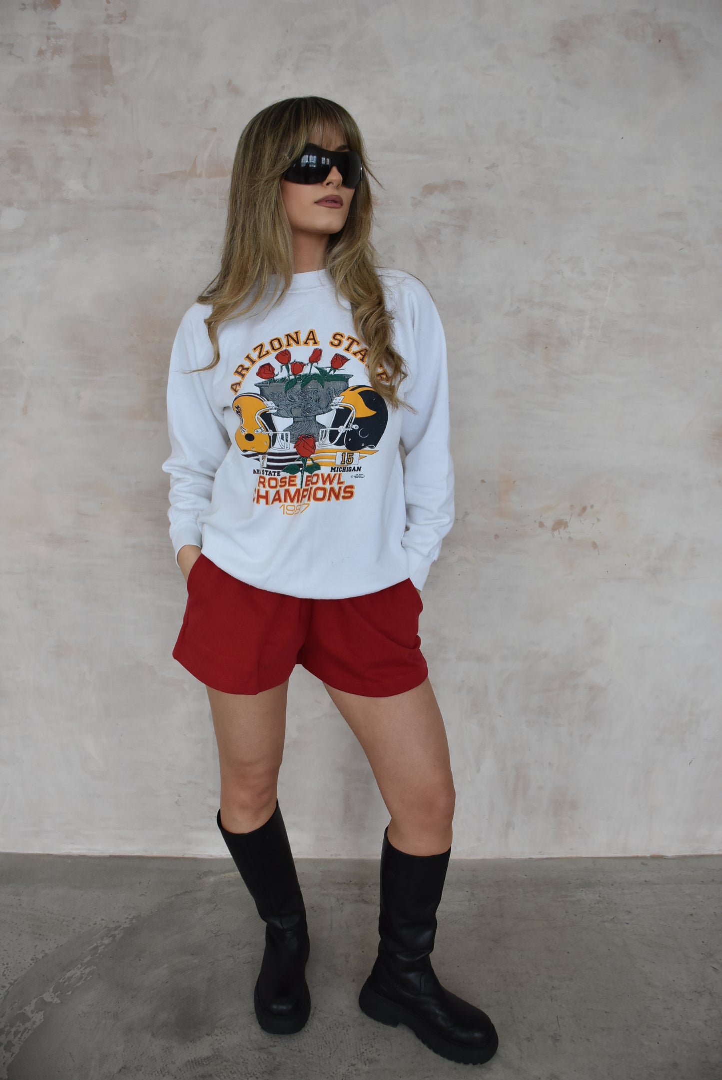 Vintage Sportswear Sweatshirt in White