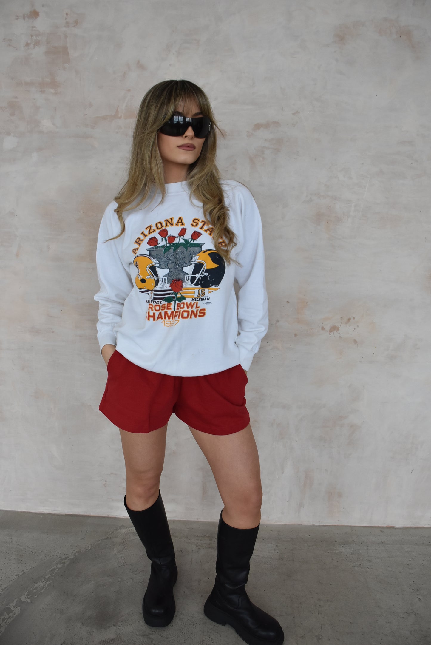 Vintage Sportswear Sweatshirt in White