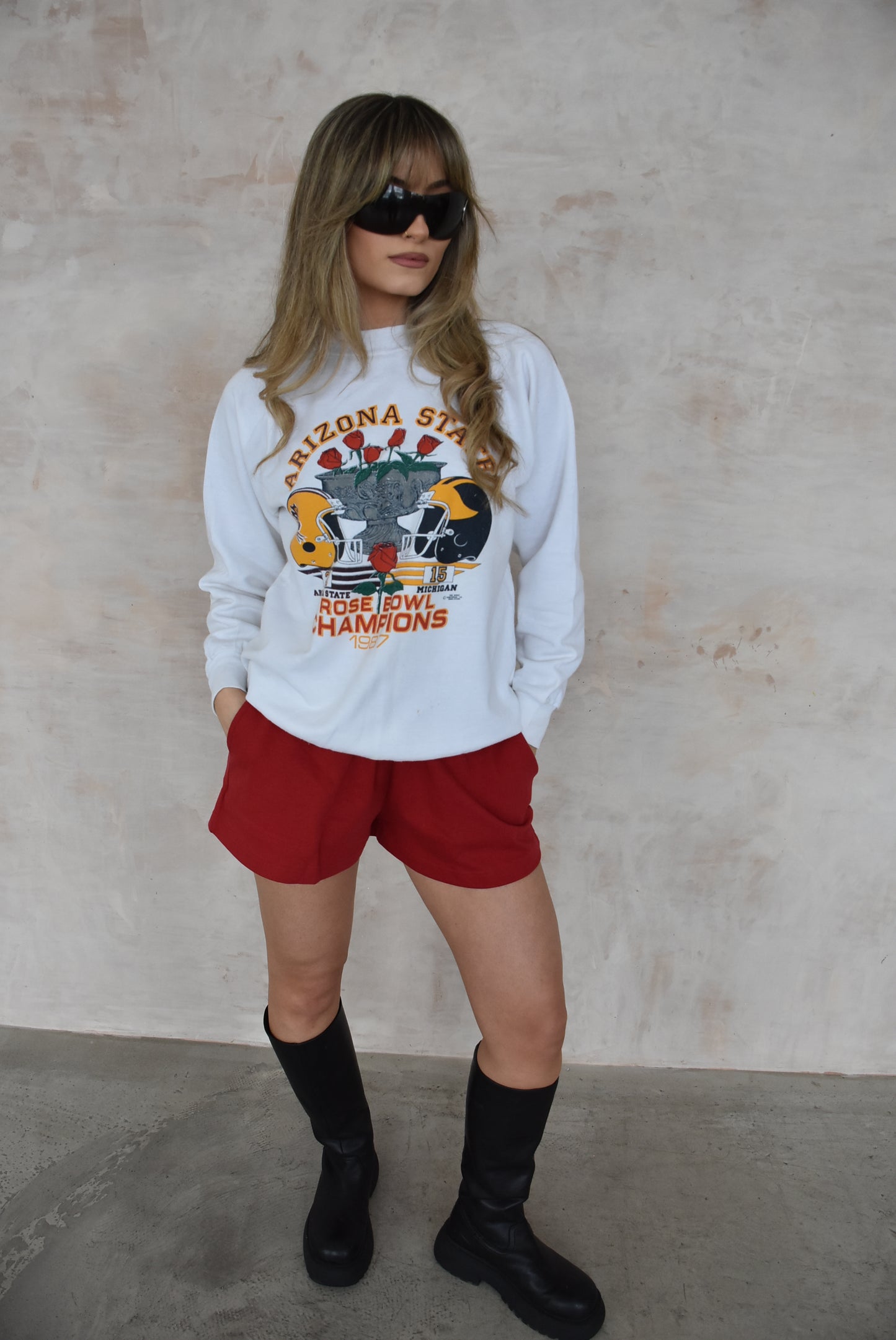 Vintage Sportswear Sweatshirt in White