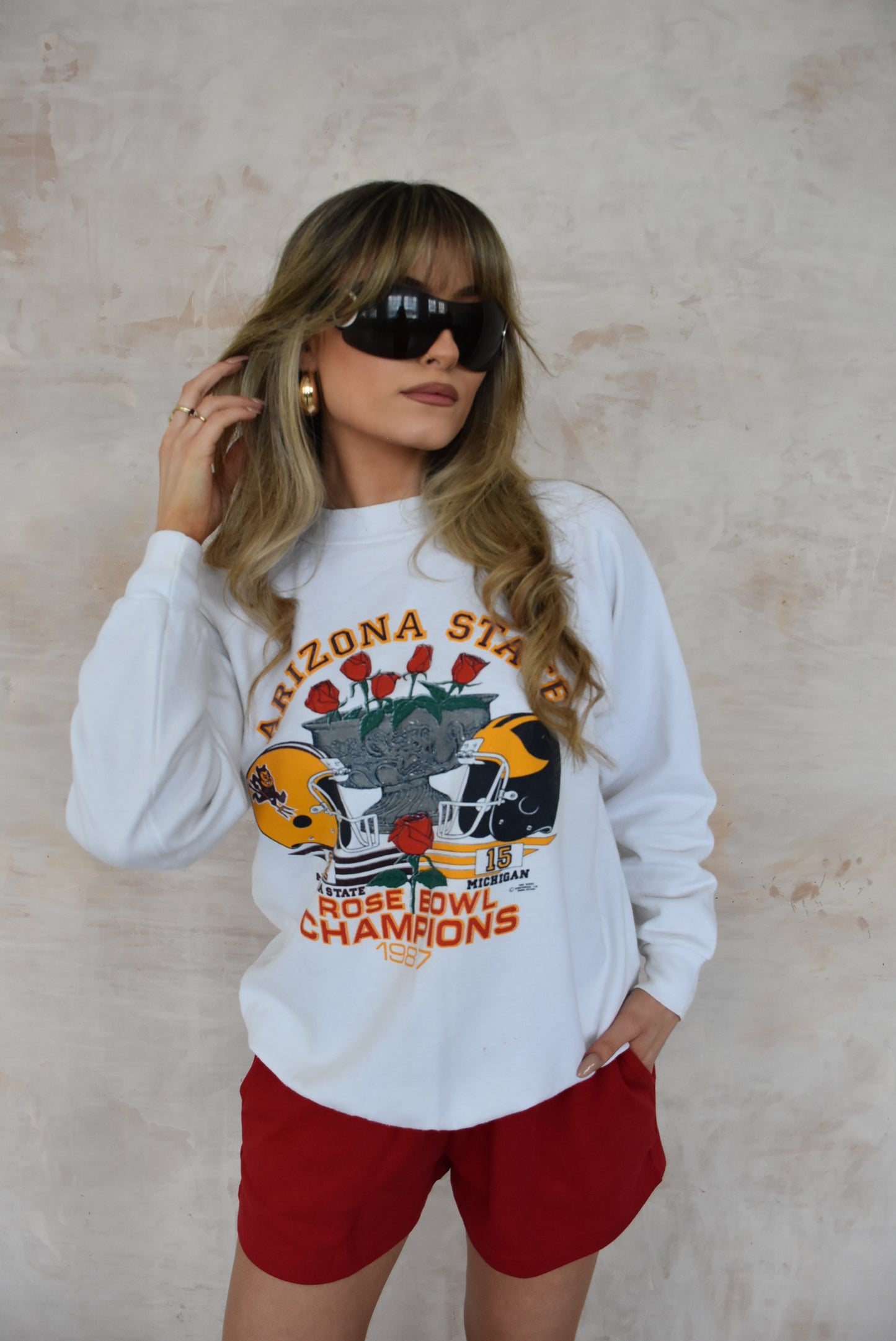 Vintage Sportswear Sweatshirt in White