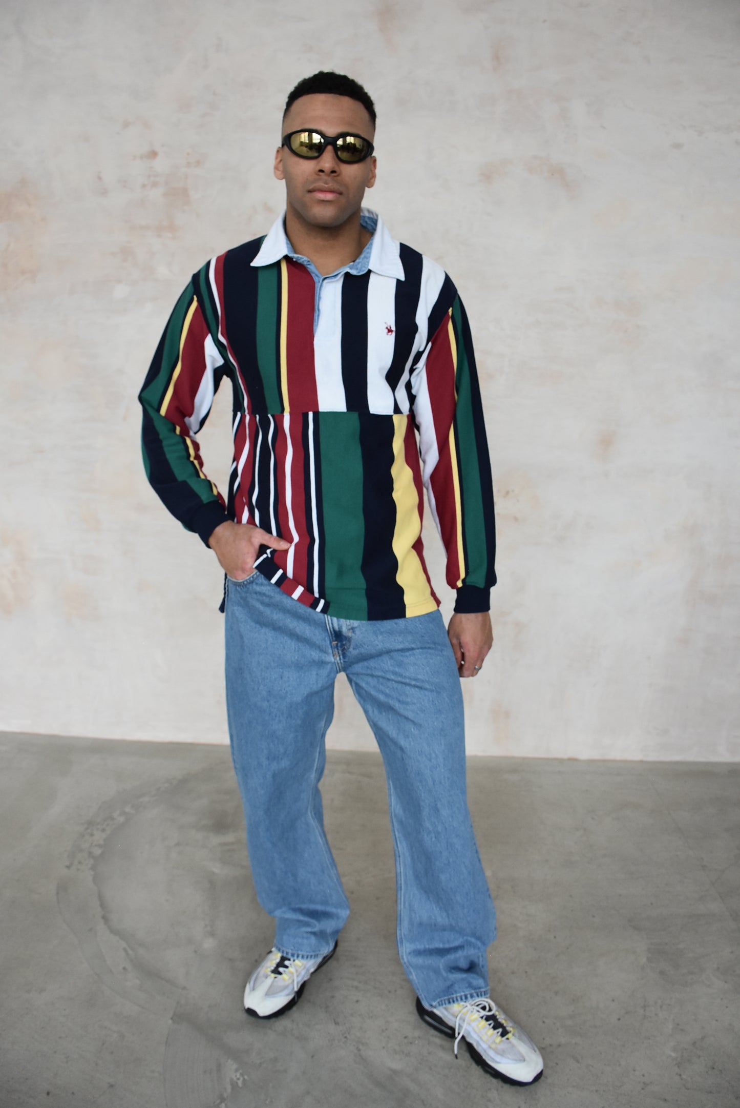 Vintage Striped Rugby Top