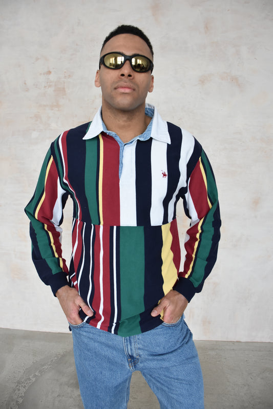 Vintage Striped Rugby Top