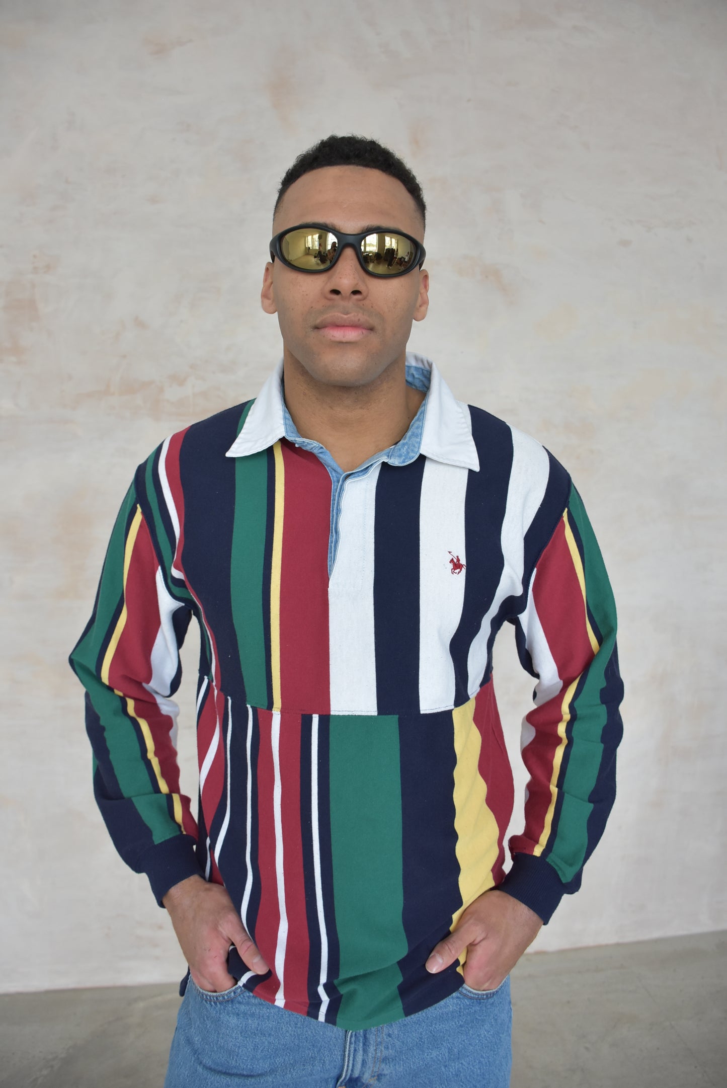 Vintage Striped Rugby Top