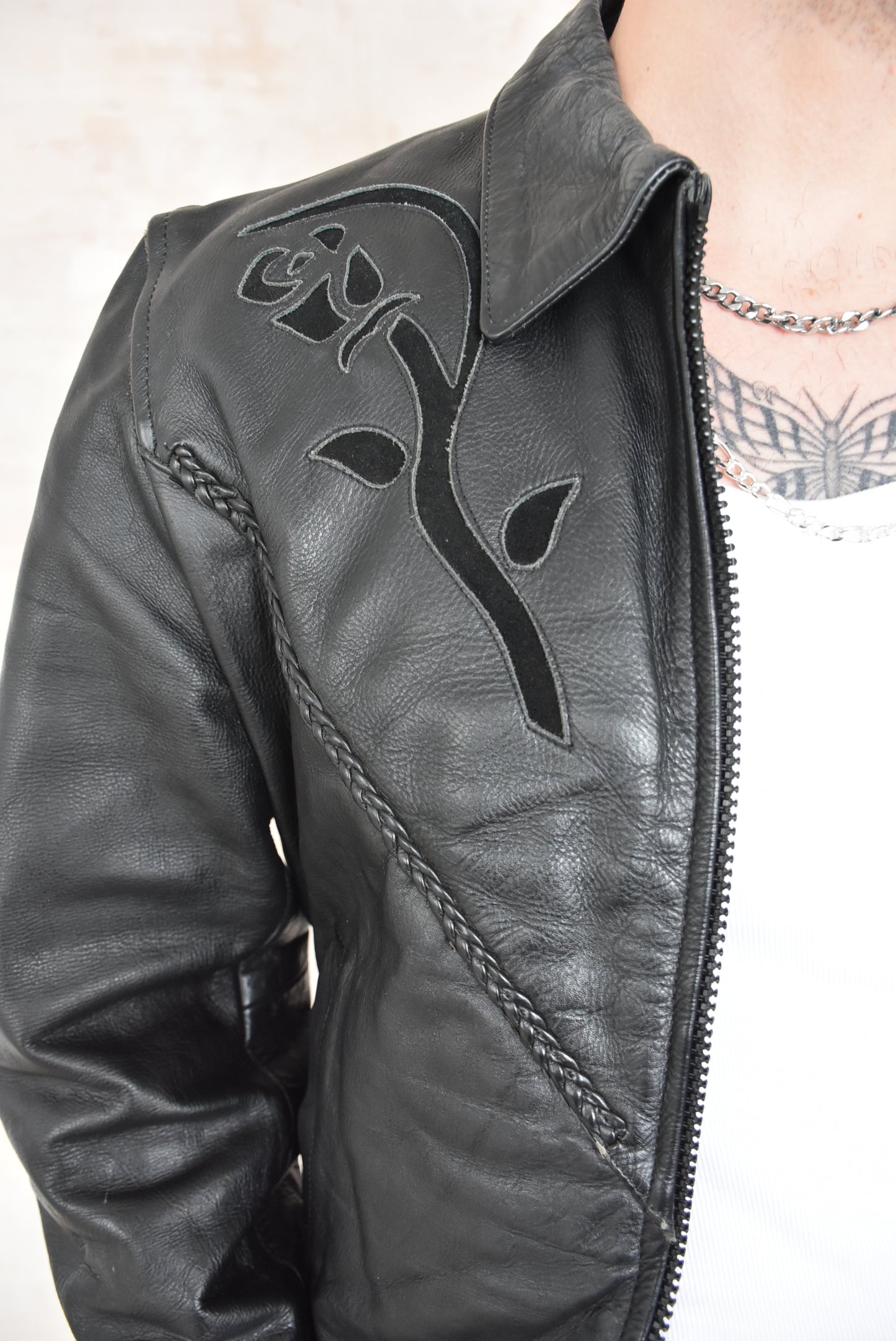 Vintage Black Leather Jacket