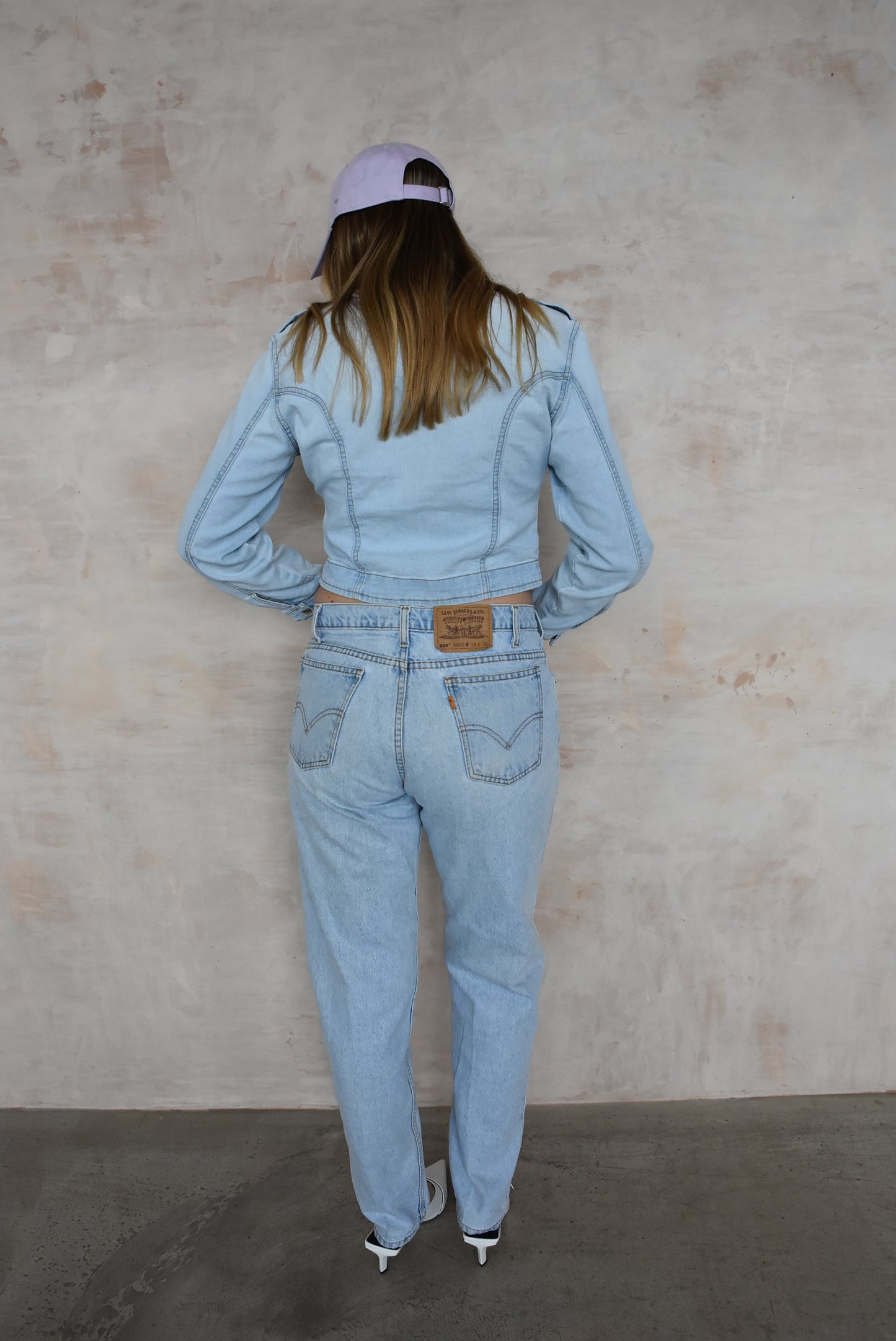 Vintage Levi's 550 Jeans in bleach blue