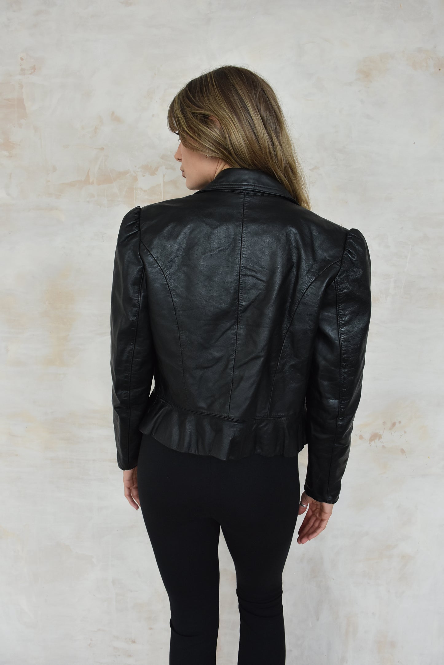 Vintage Black Leather Jacket