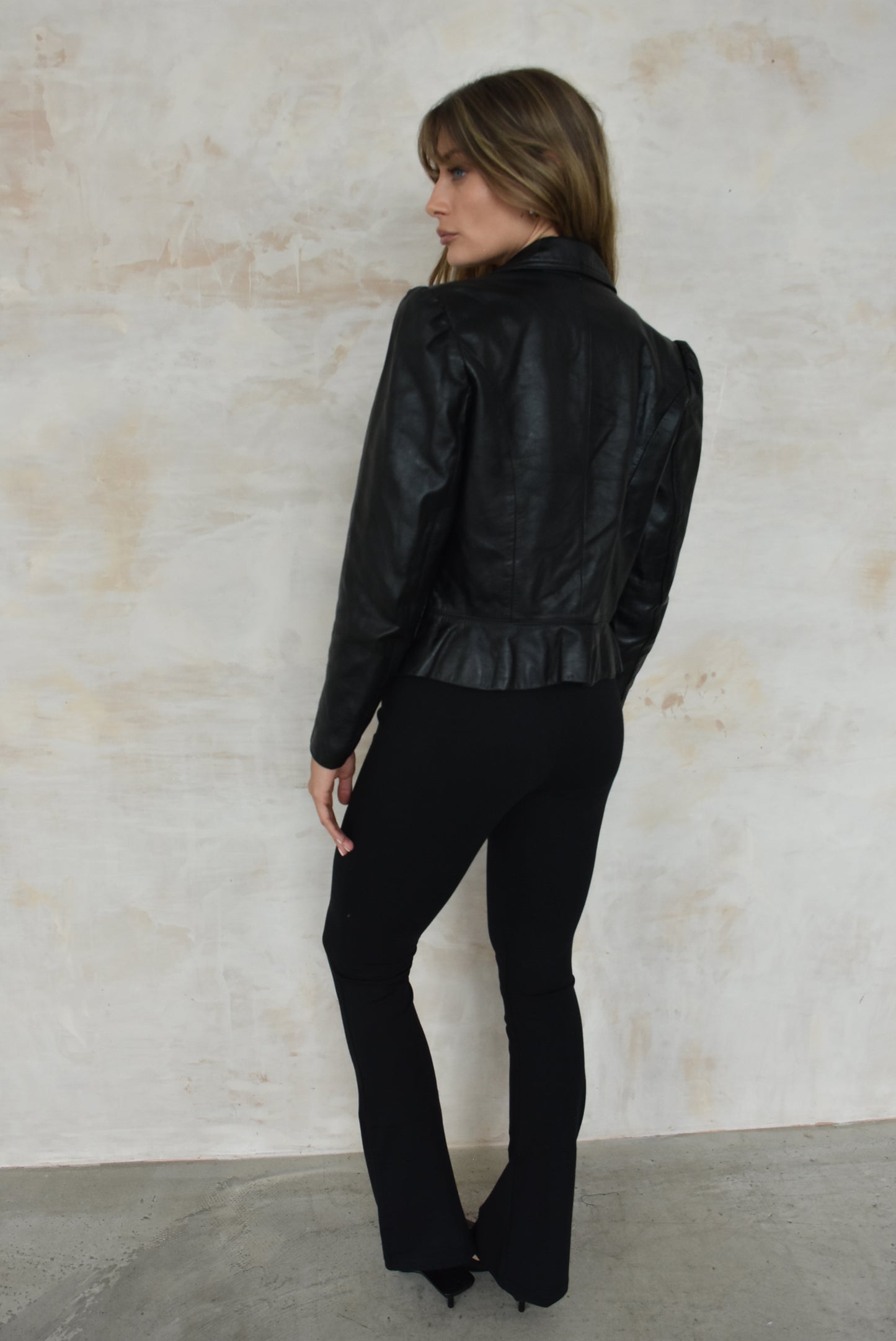 Vintage Black Leather Jacket