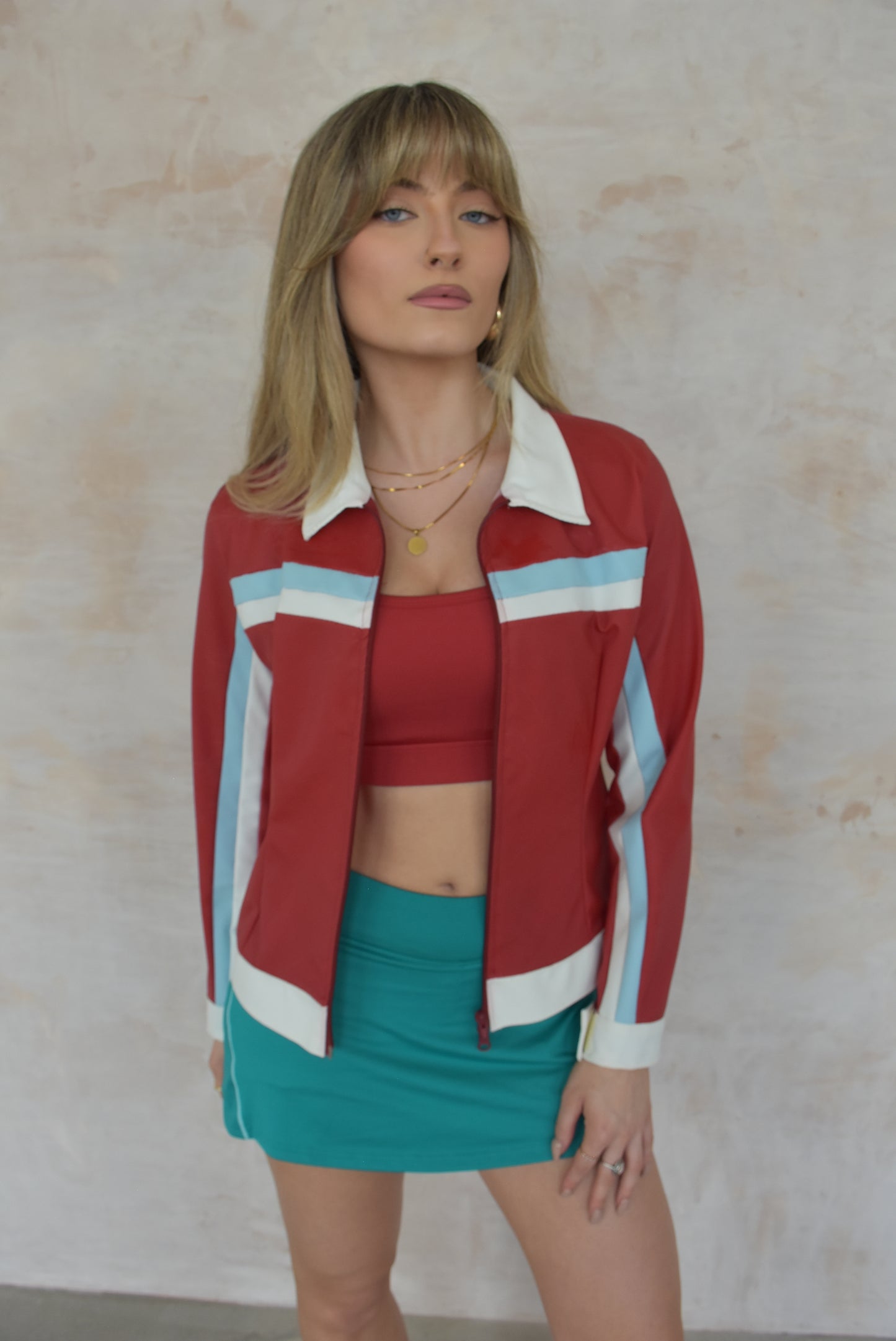 Y2K Vintage Red Sporty Jacket