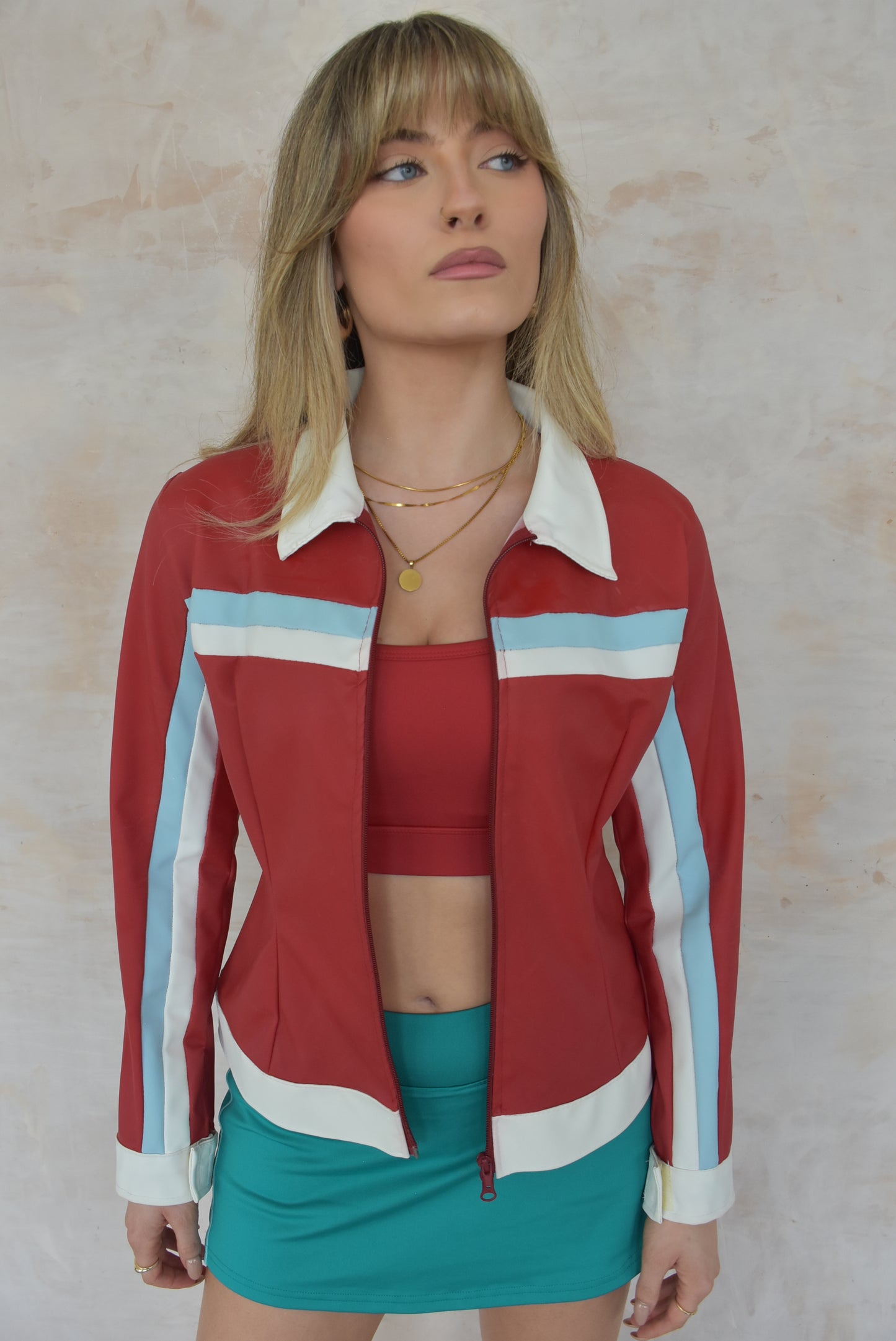 Y2K Vintage Red Sporty Jacket