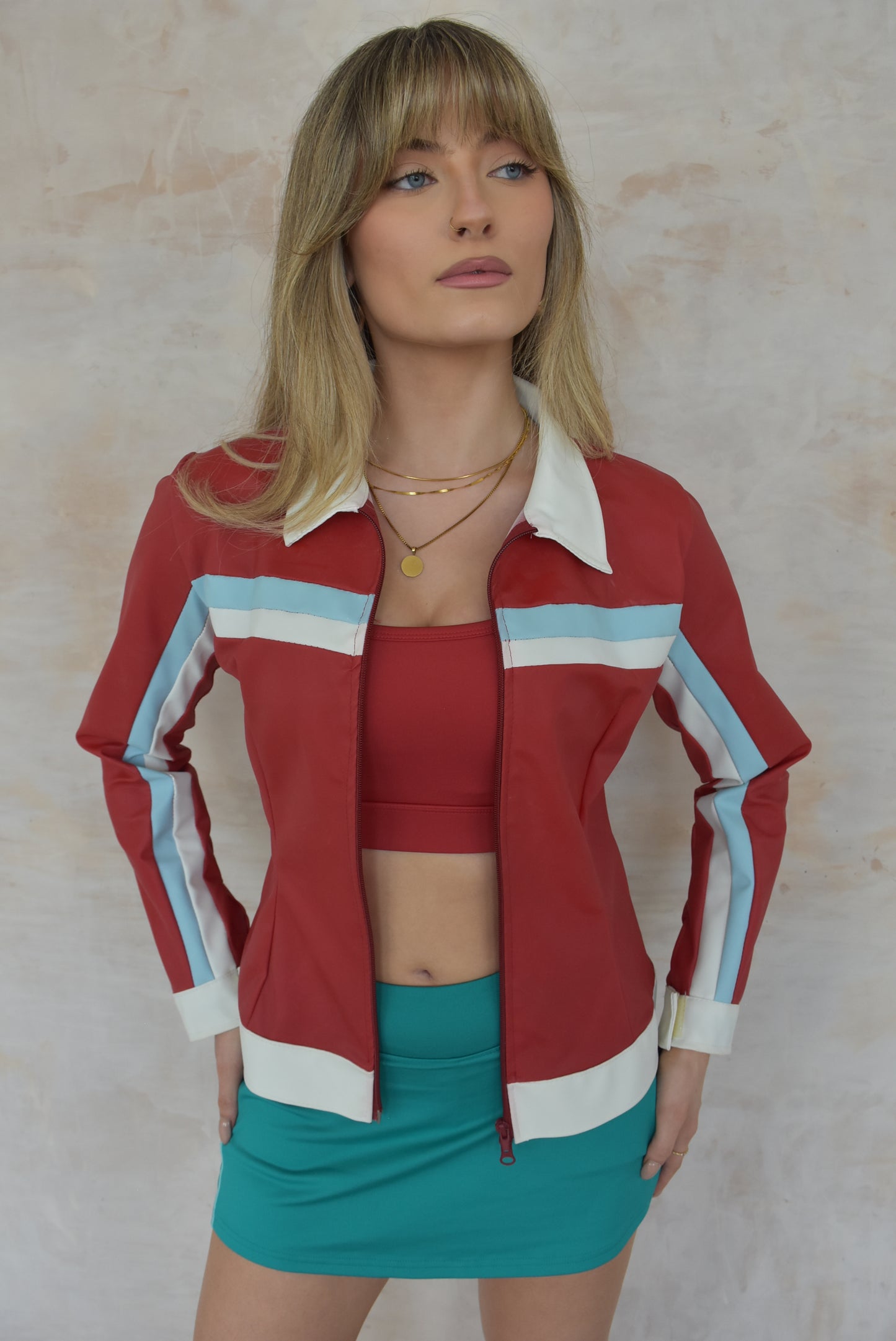 Y2K Vintage Red Sporty Jacket