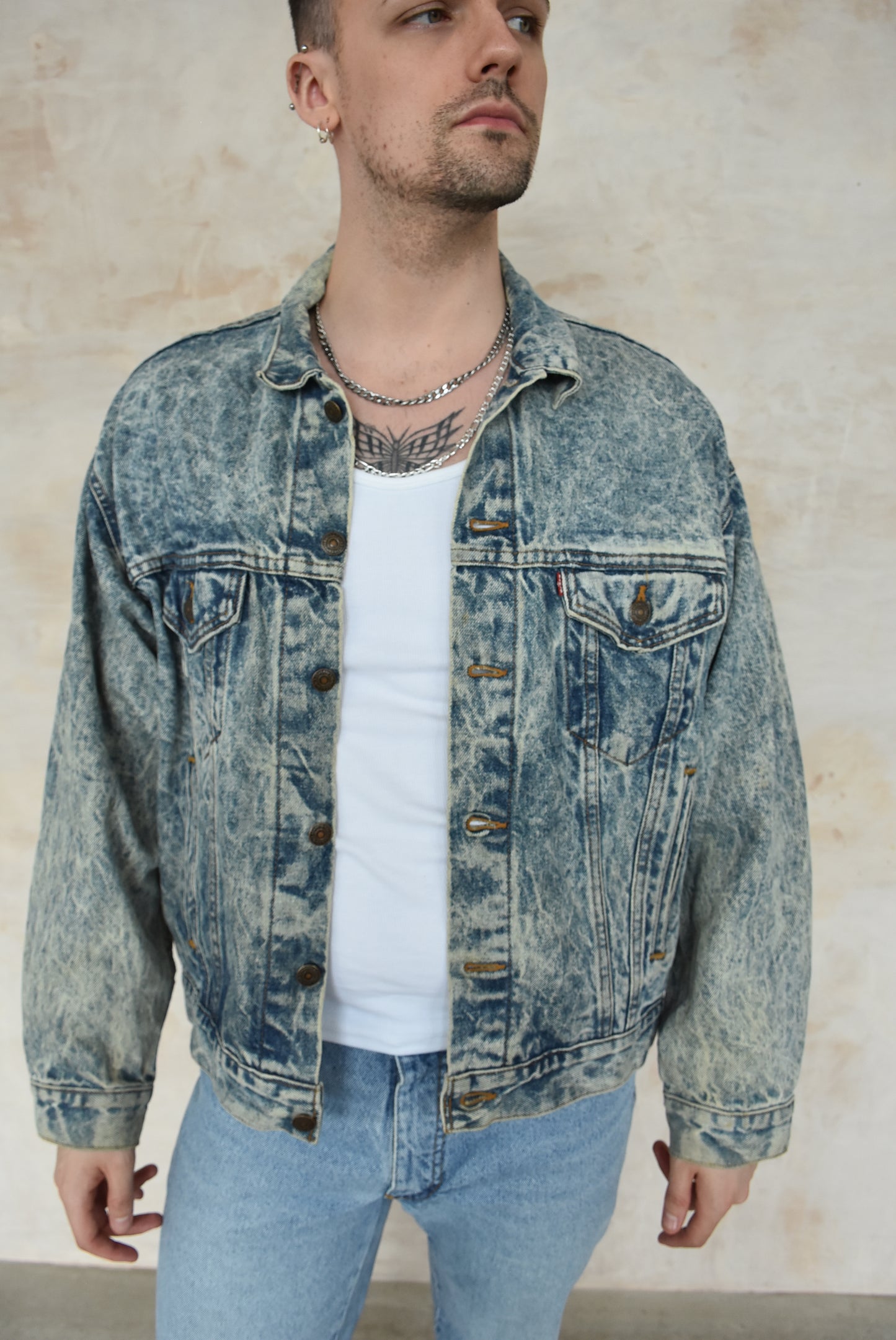 Vintage Levi's Acid Wash Denim Jacket