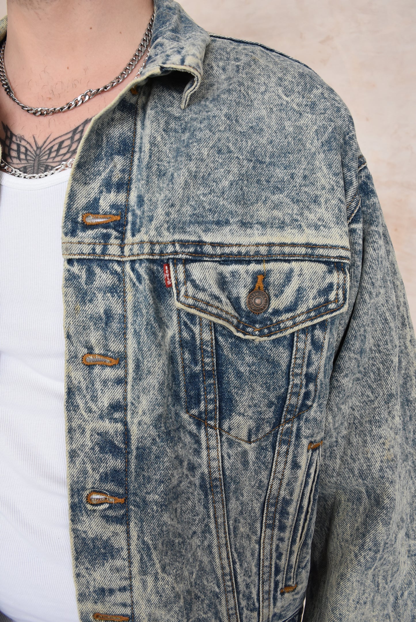 Vintage Levi's Acid Wash Denim Jacket