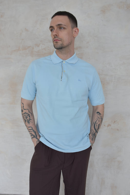 Vintage Burberry Polo Top in Blue