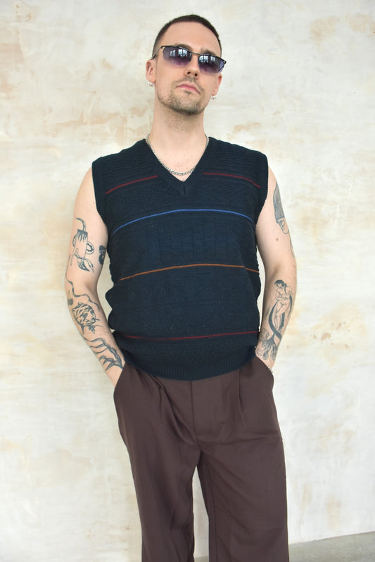 Vintage Knitwear V-neck in navy