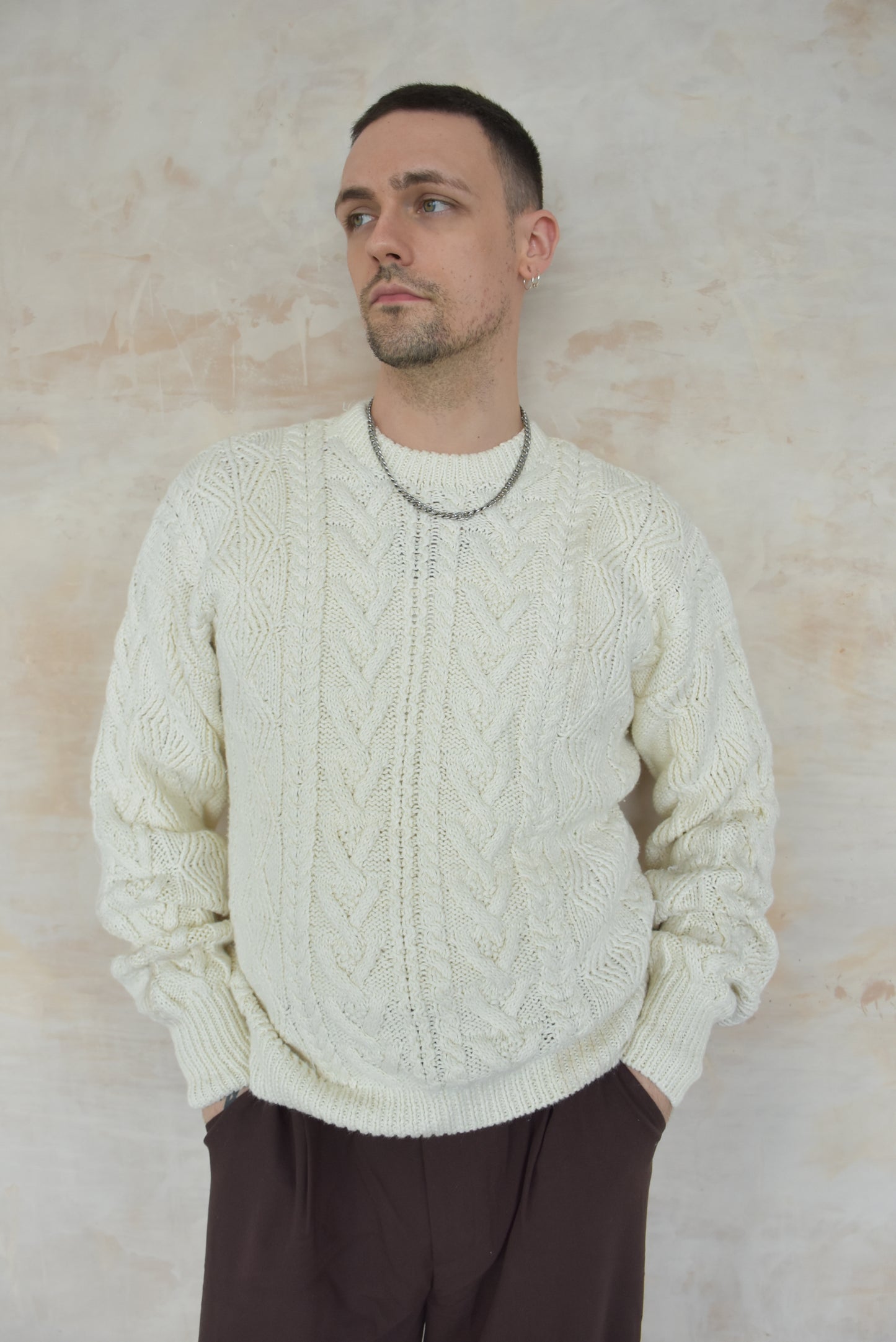 Vintage Cream Knitwear Jumper