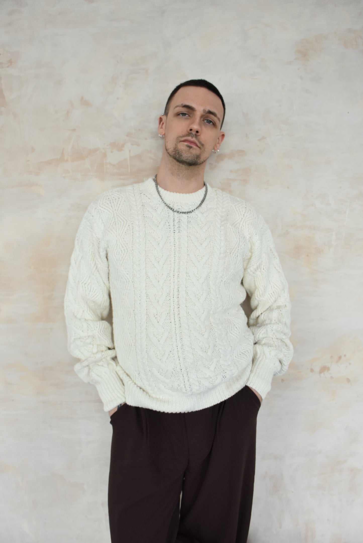 Vintage Cream Knitwear Jumper