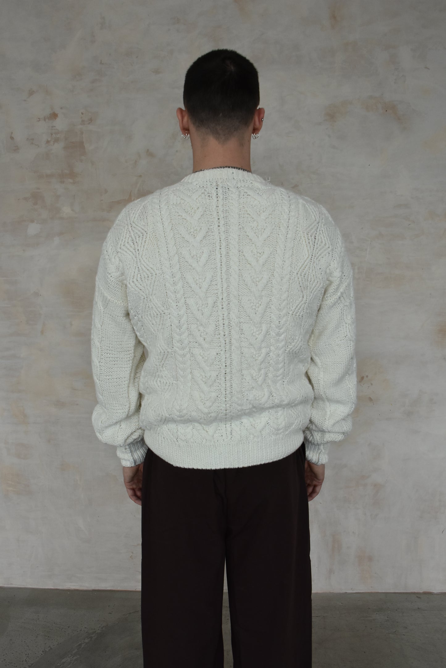 Vintage Cream Knitwear Jumper