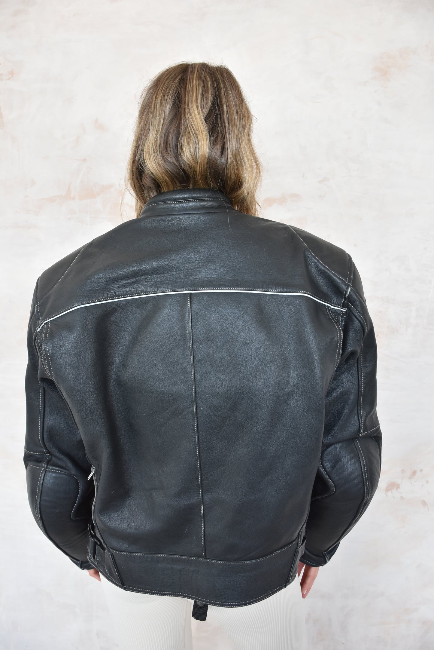 Vintage Leather Biker Jacket