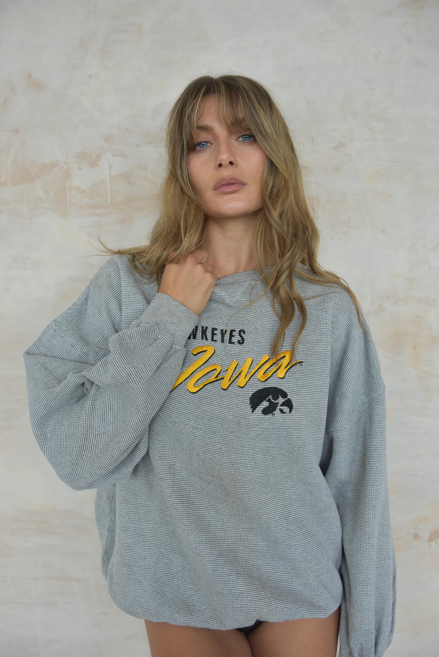 Vintage Sports Sweatshirt in Grey