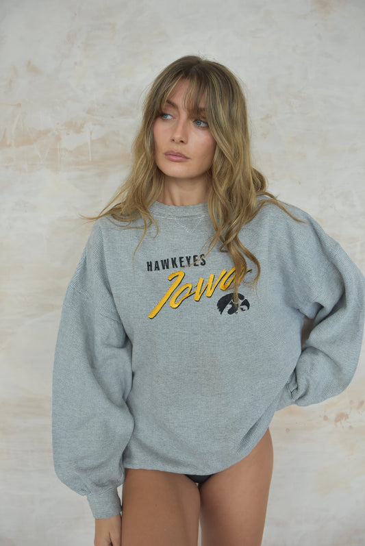 Vintage Sports Sweatshirt in Grey