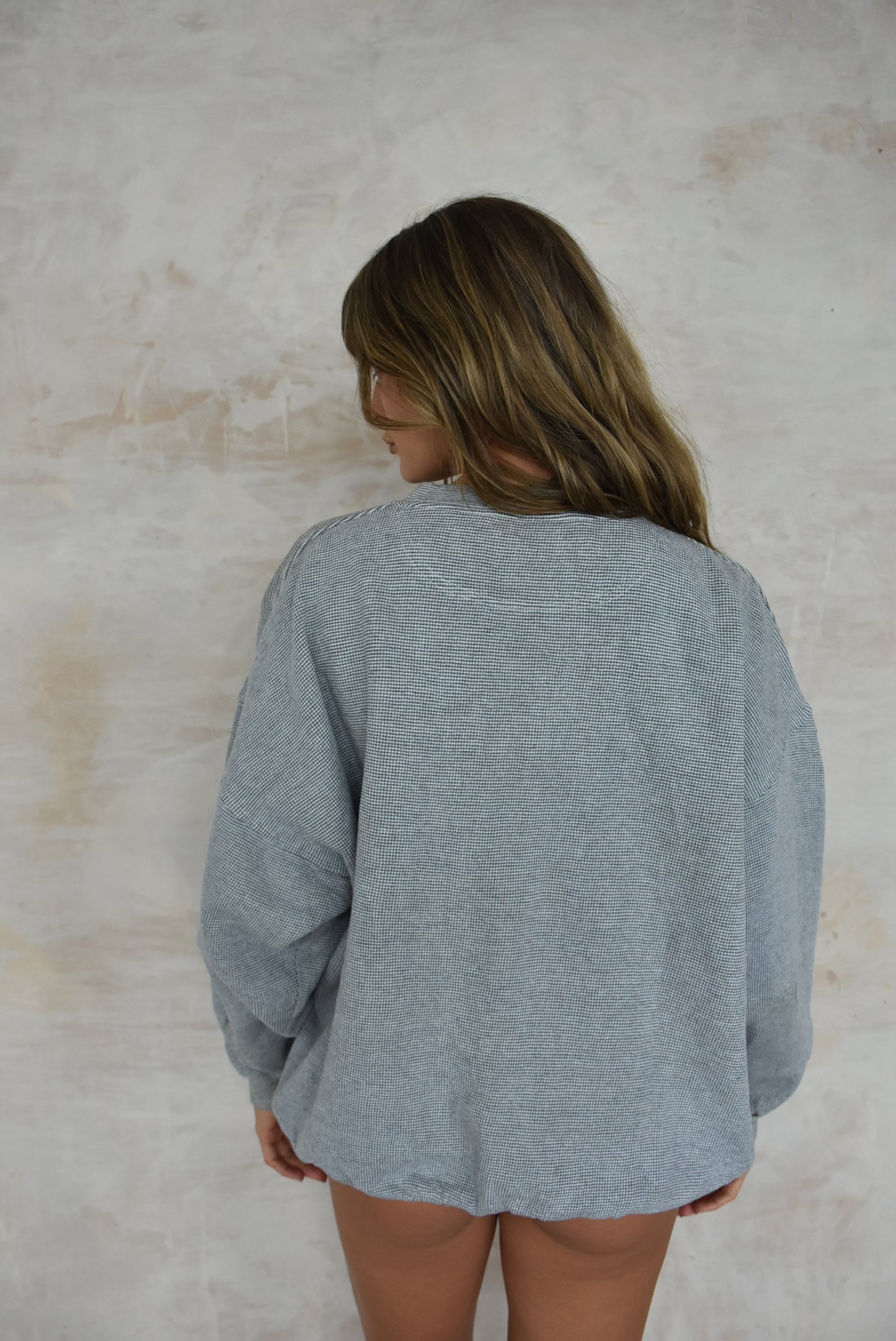 Vintage Sports Sweatshirt in Grey