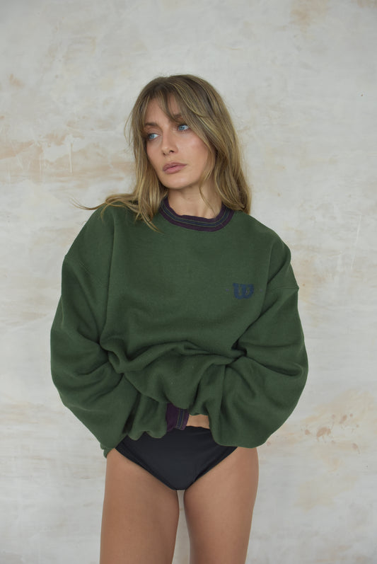 Vintage Wilson Sweatshirt in Green