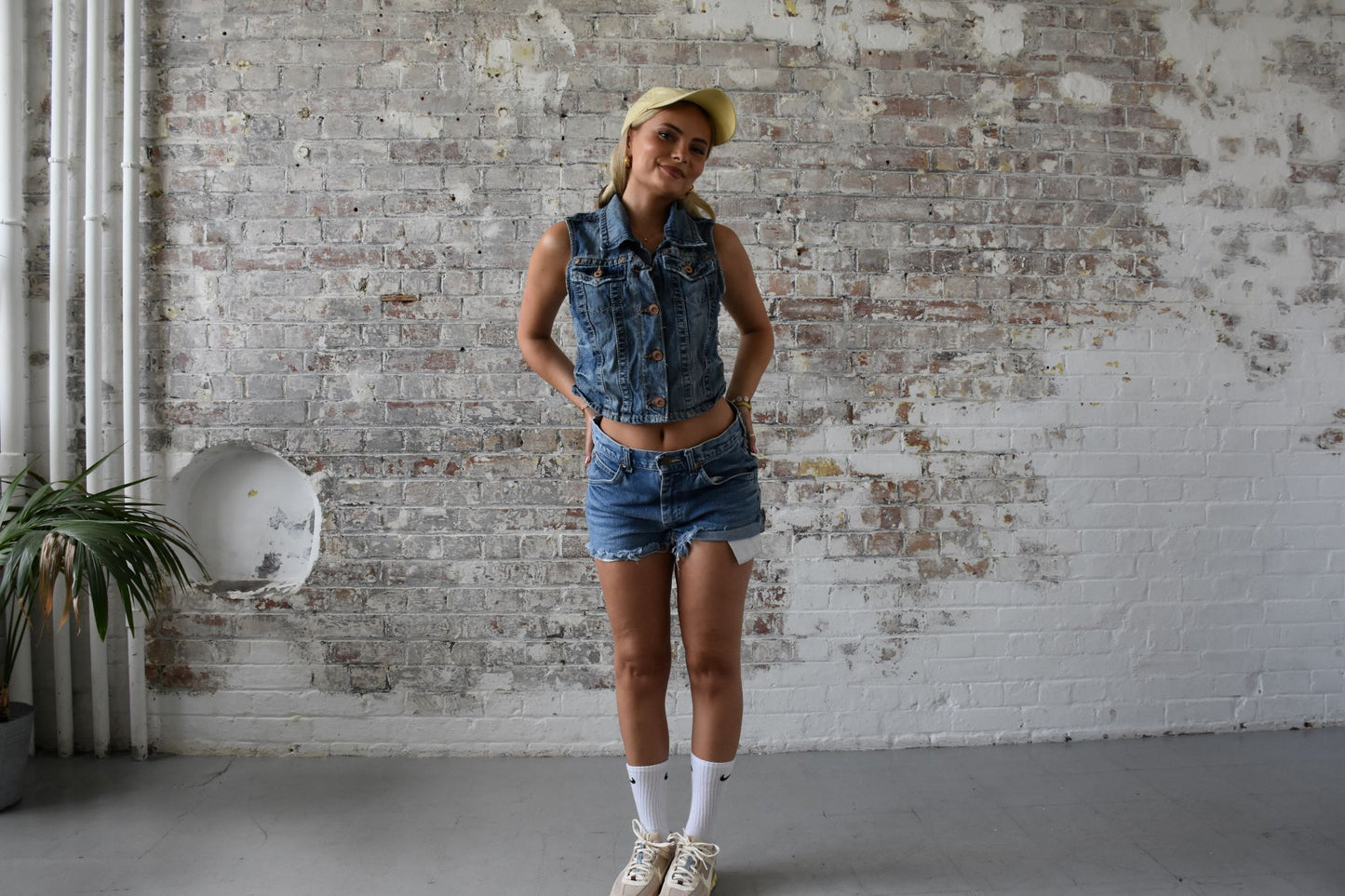 Vintage Denim Gilet Jacket