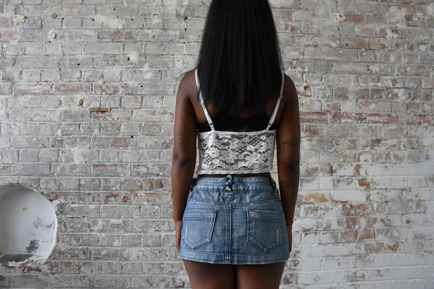 Vintage Y2K Denim Micro Skirt