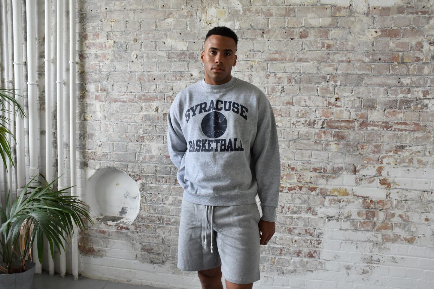 Vintage Varsity Athletics Sweatshirt in Grey