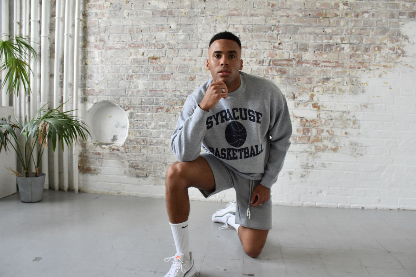 Vintage Varsity Athletics Sweatshirt in Grey