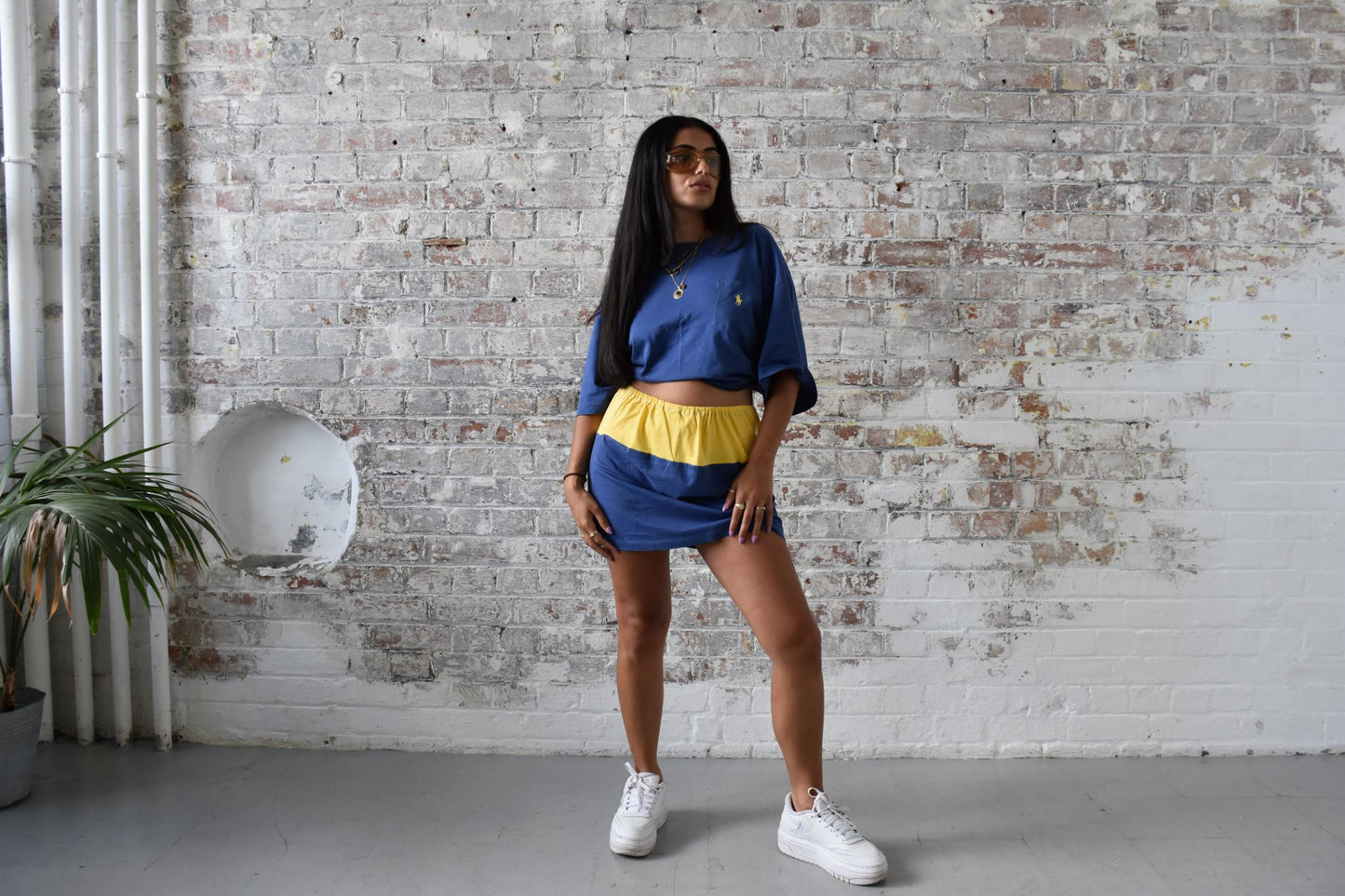 Vintage Reworked Ralph Lauren Co-ord Set in Navy