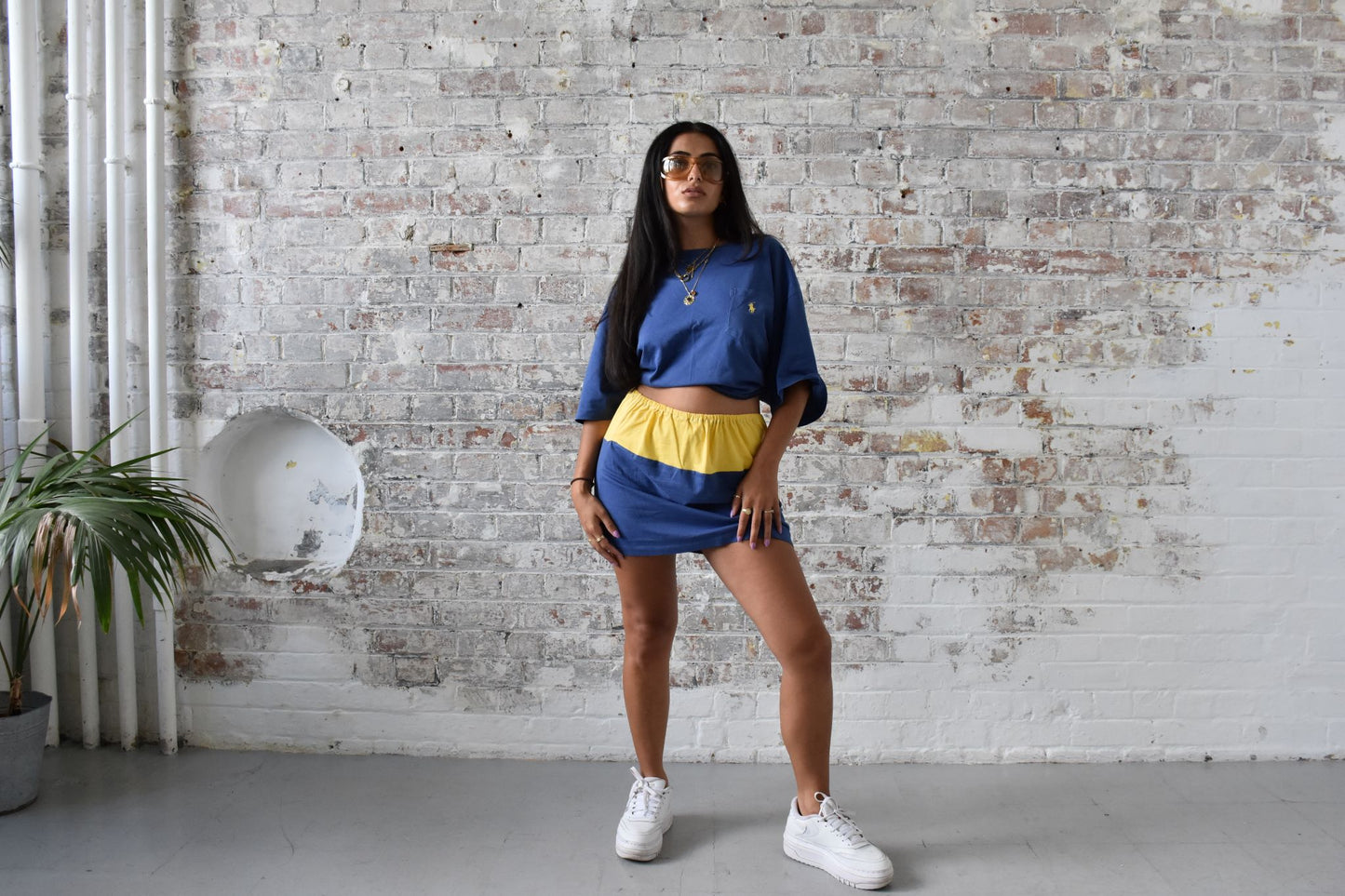 Vintage Reworked Ralph Lauren Co-ord Set in Navy