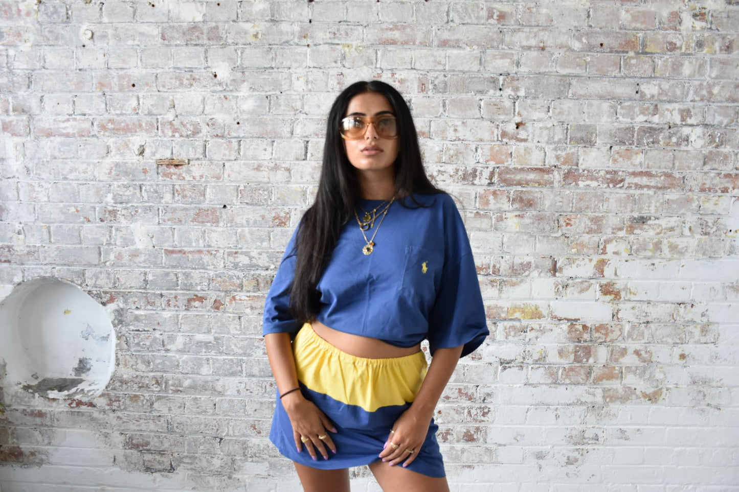 Vintage Reworked Ralph Lauren Co-ord Set in Navy