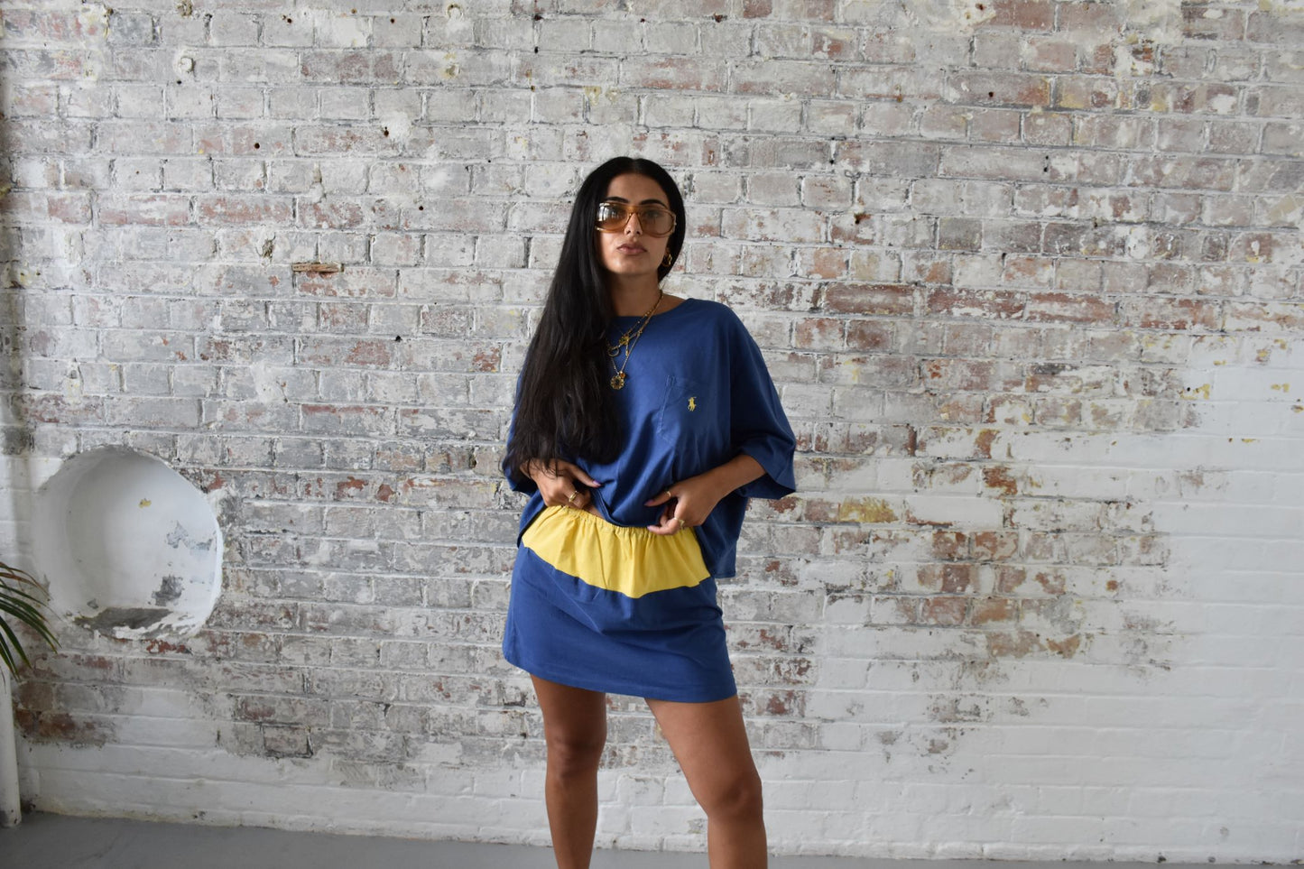 Vintage Reworked Ralph Lauren Co-ord Set in Navy