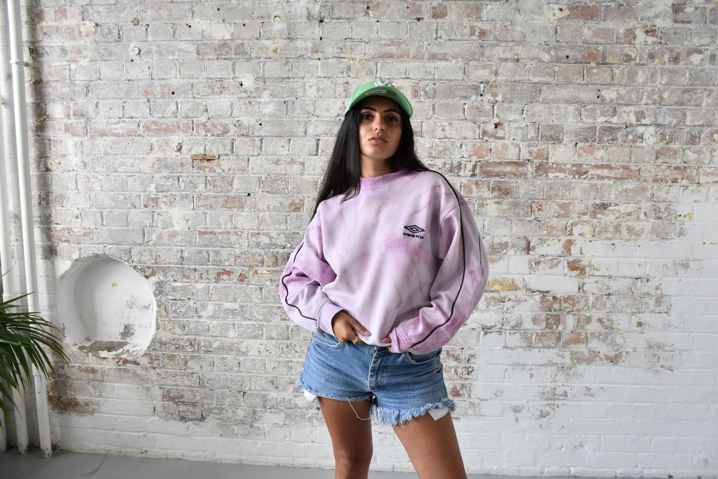 Vintage Umbro Sweatshirt in Pink Tie Dye