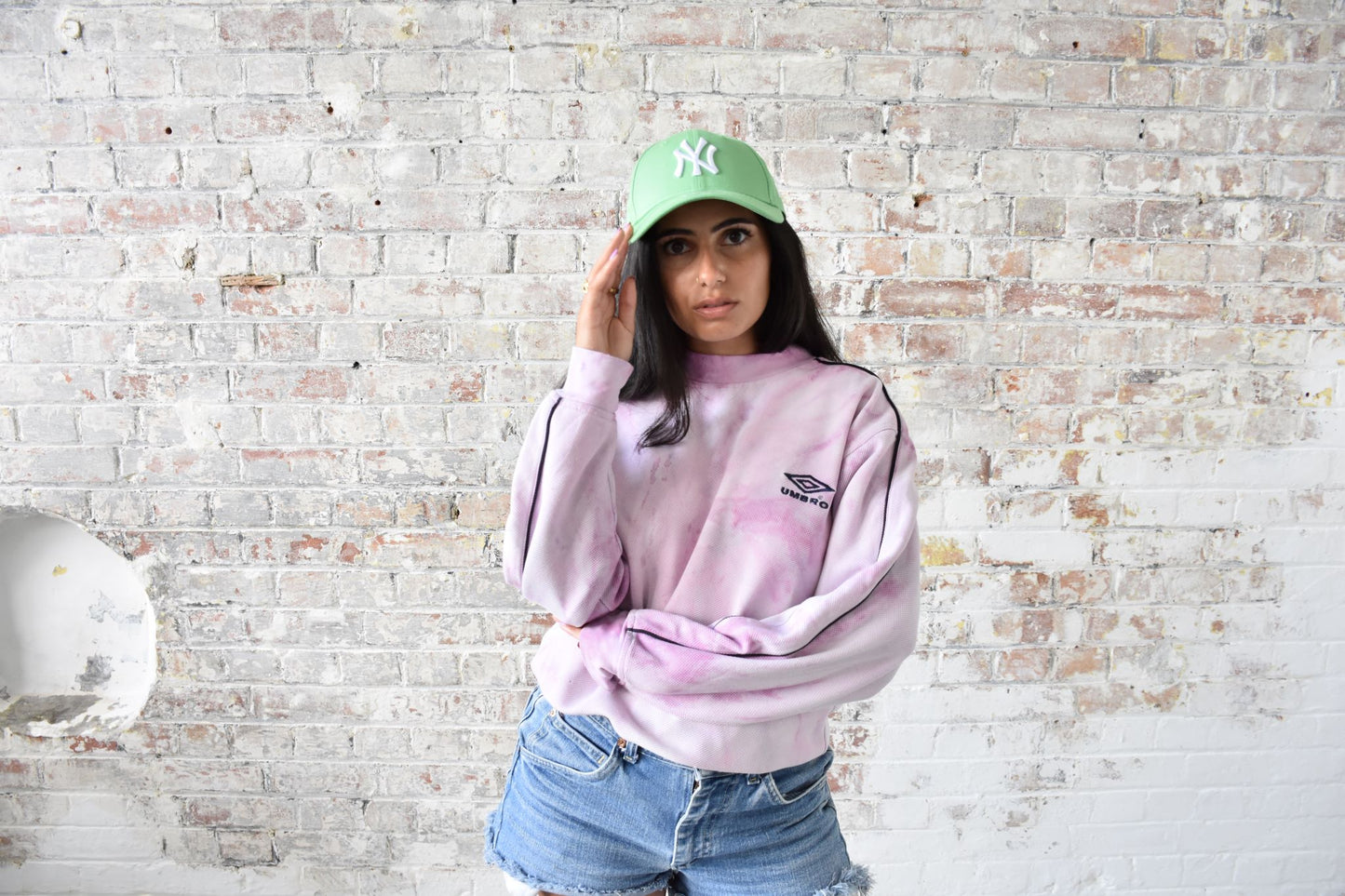 Vintage Umbro Sweatshirt in Pink Tie Dye