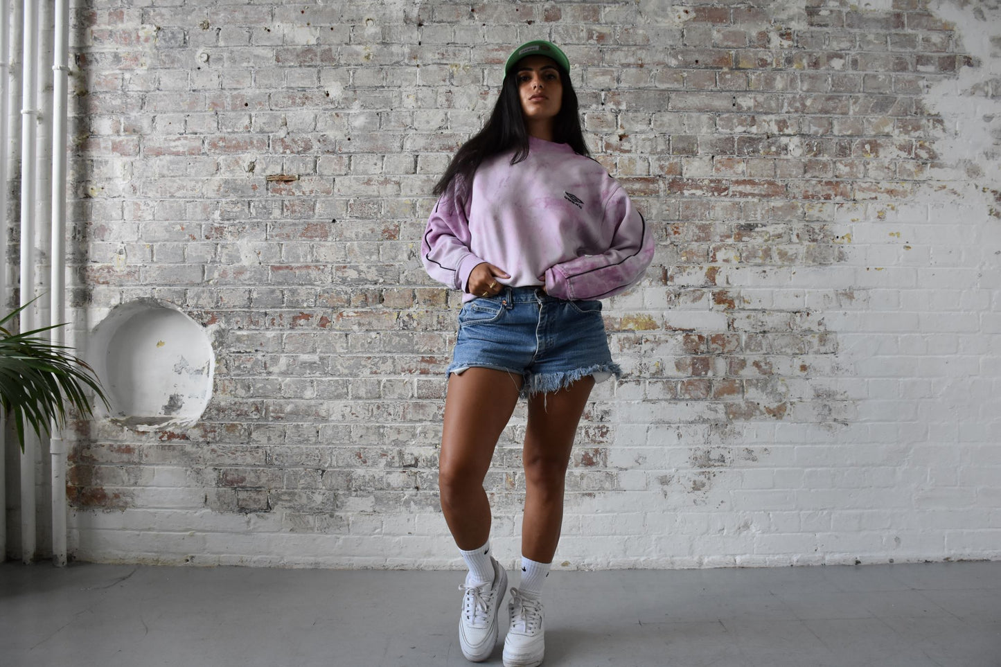 Vintage Umbro Sweatshirt in Pink Tie Dye