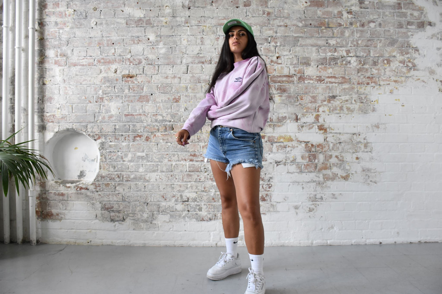 Vintage Umbro Sweatshirt in Pink Tie Dye