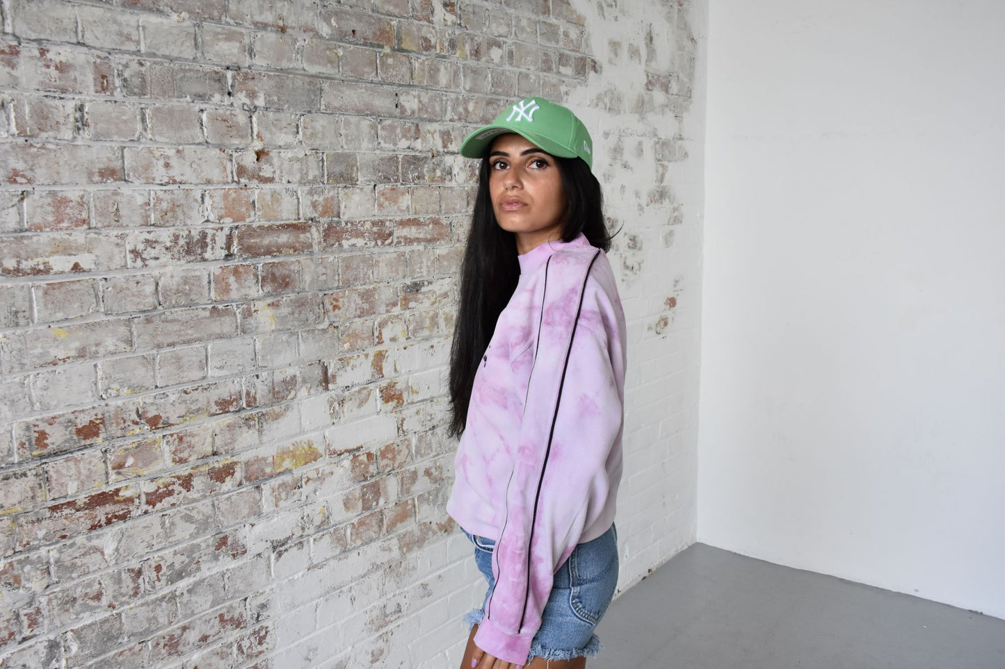 Vintage Umbro Sweatshirt in Pink Tie Dye