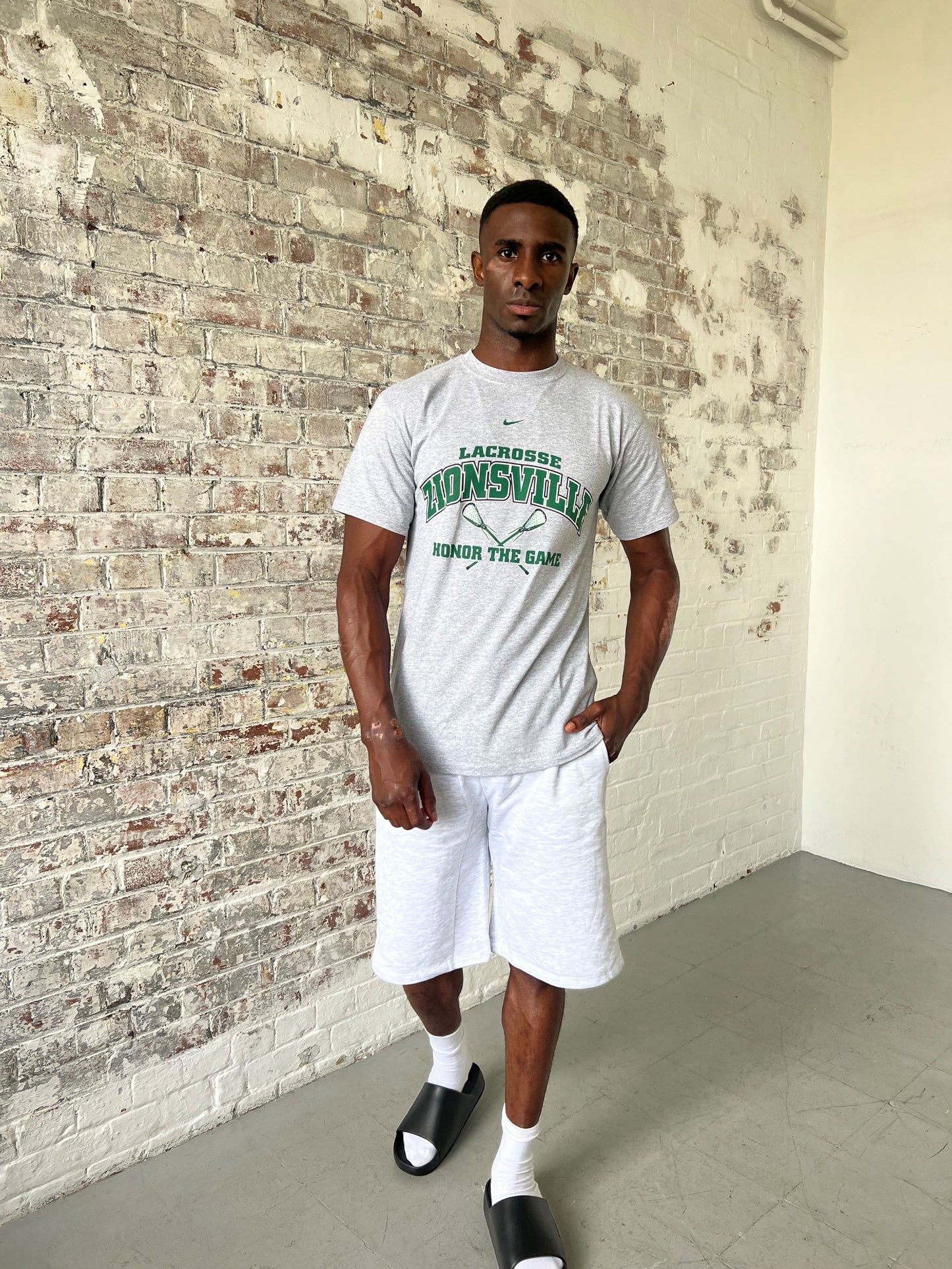 Vintage Nike Varsity Sports T-shirt with Lacrosse logo