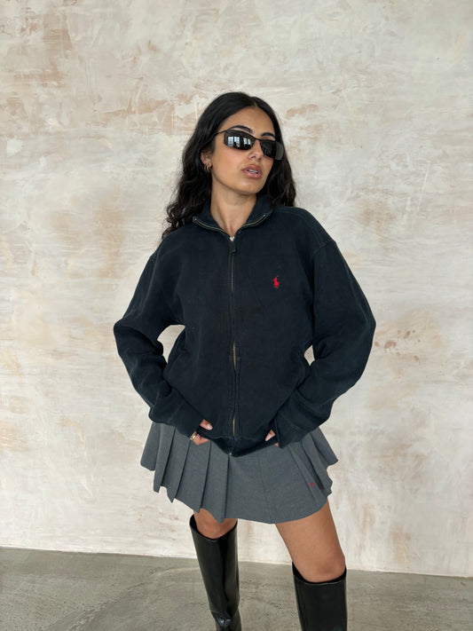 Vintage Ralph Lauren Cord Sweatshirt in Black